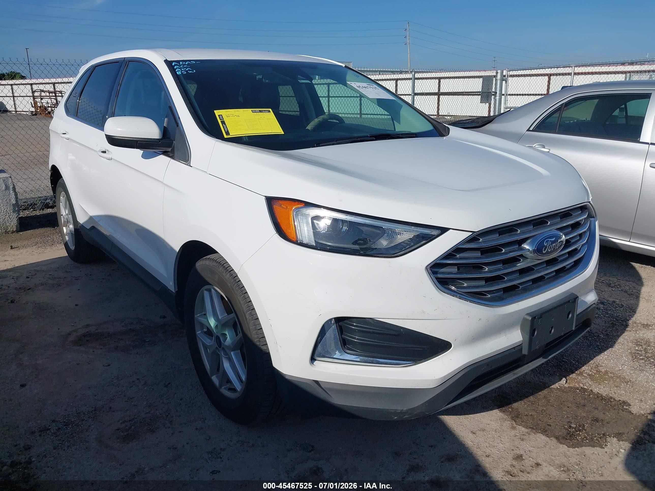2022 Ford Edge SEL, VIN 2FMPK4J94NBA54254 — Rear end