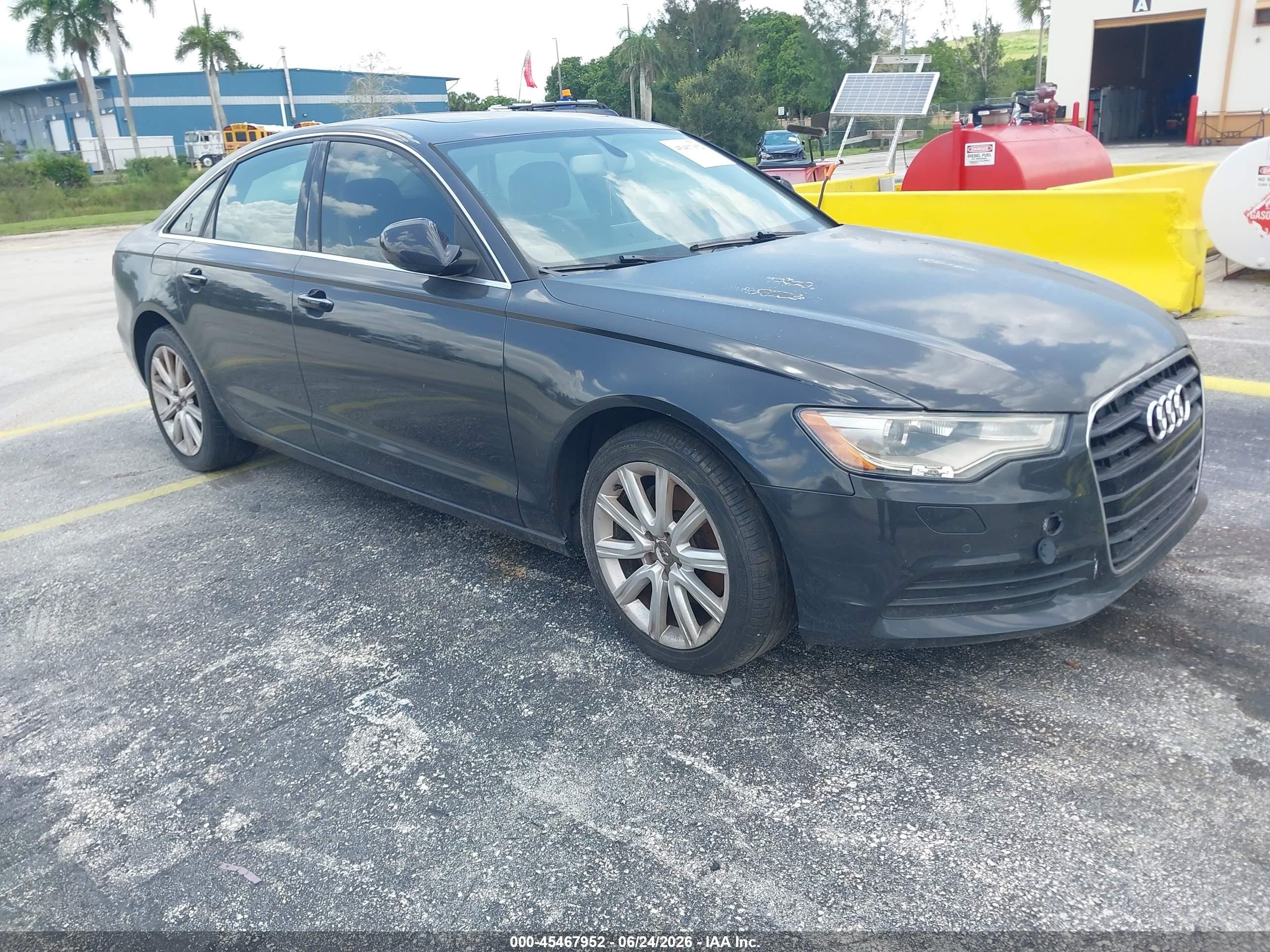 2013 Audi A6 Premium Plus, VIN WAUDFAFC2DN051366 — Stripped