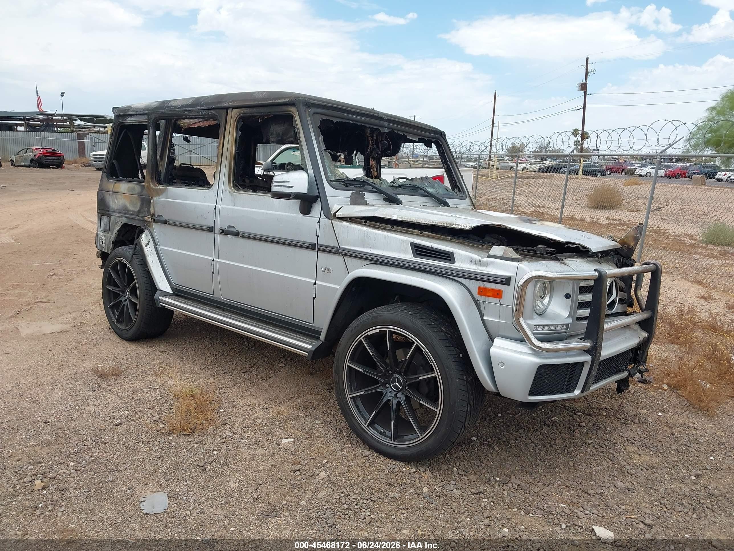 2016 Mercedes-Benz G 550, VIN WDCYC3KF2GX256701 — Burn