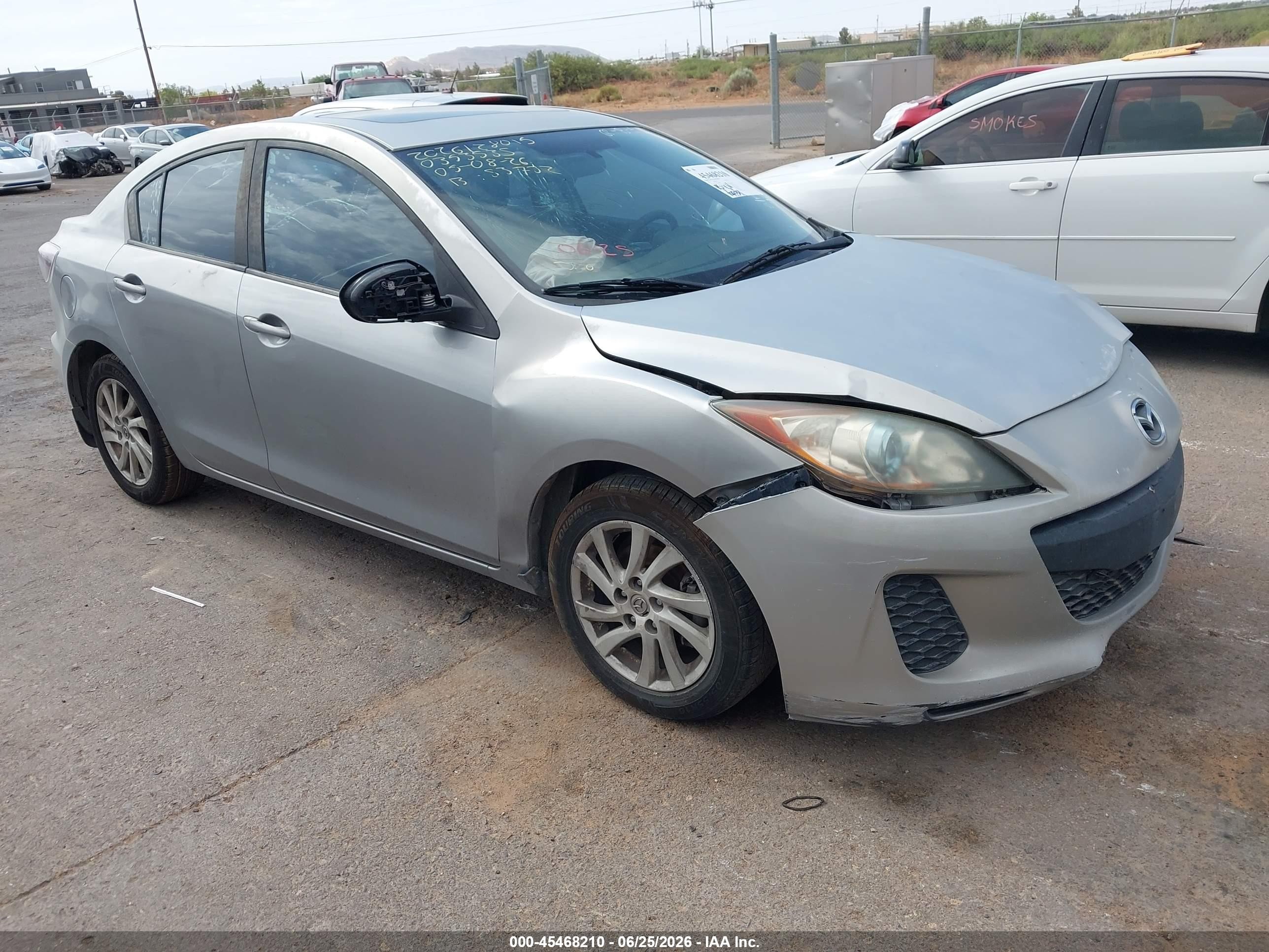 2012 Mazda 3 i Touring, VIN JM1BL1V83C1594859 — Front end