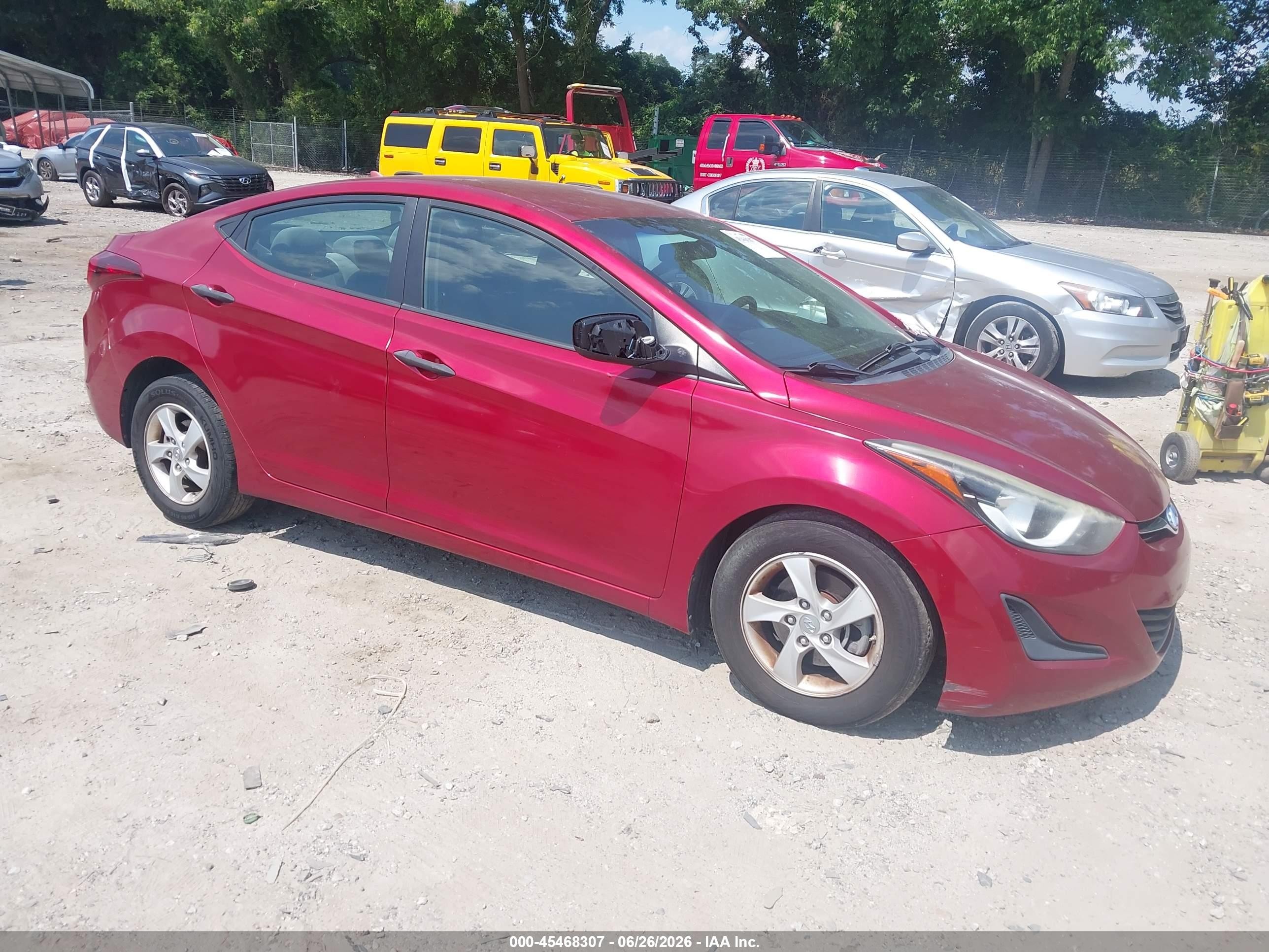 2015 Hyundai Elantra SE, VIN 5NPDH4AEXFH633340 — Front end