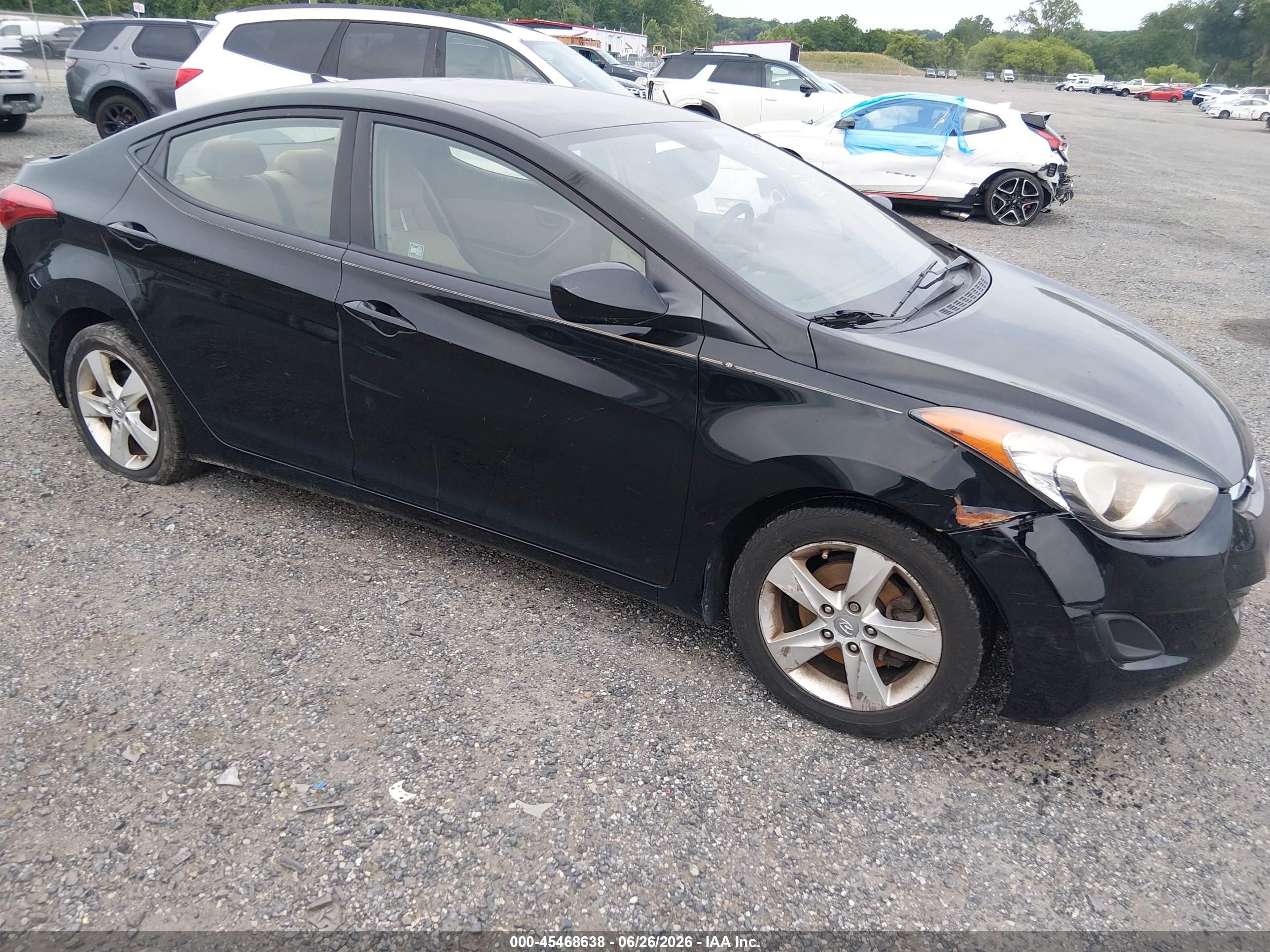 2013 Hyundai Elantra Limited, VIN KMHDH4AEXDU794074 — Theft recovery