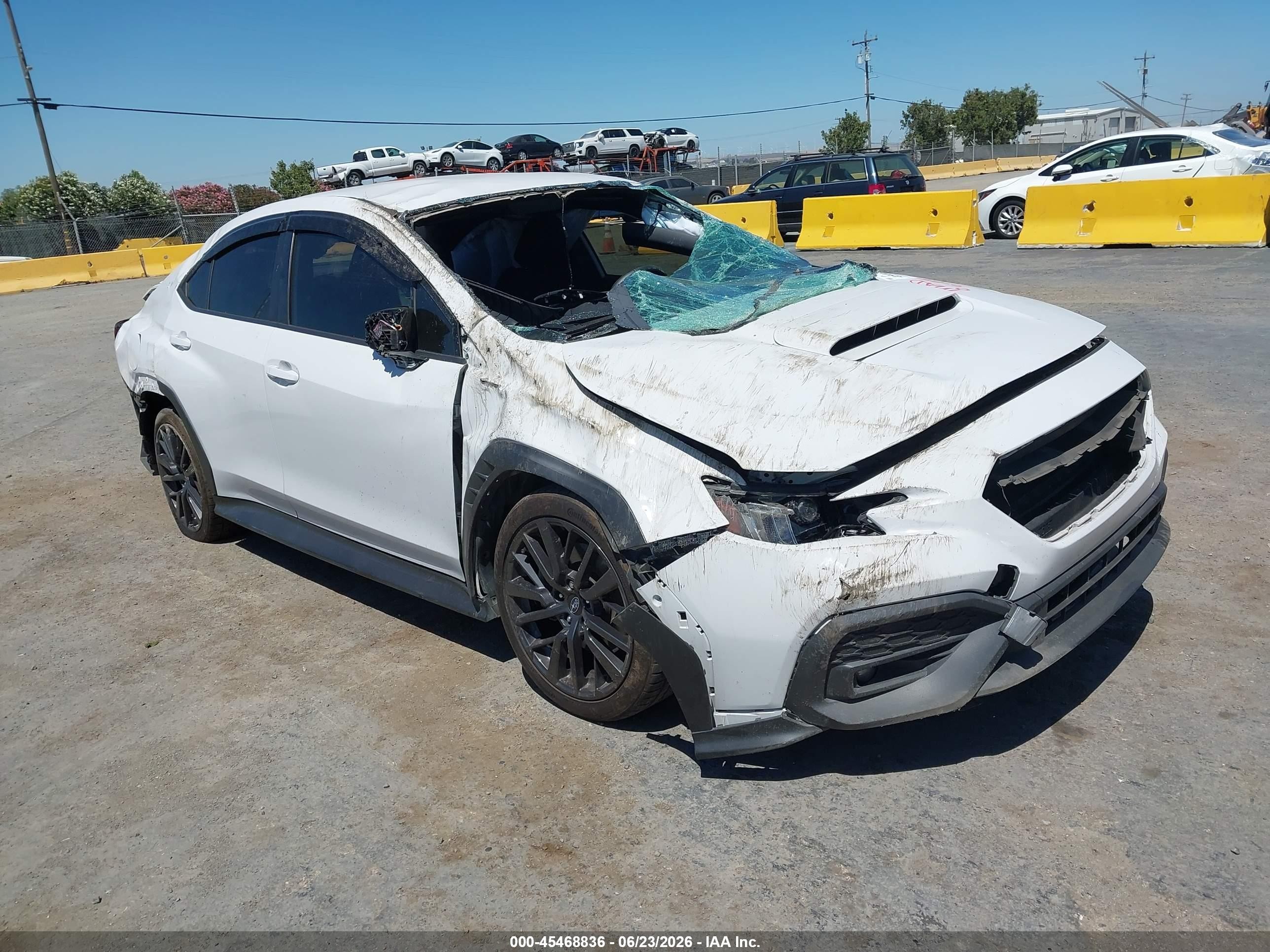 2022 Subaru WRX Premium, VIN JF1VBAF66N9015001 — Rollover