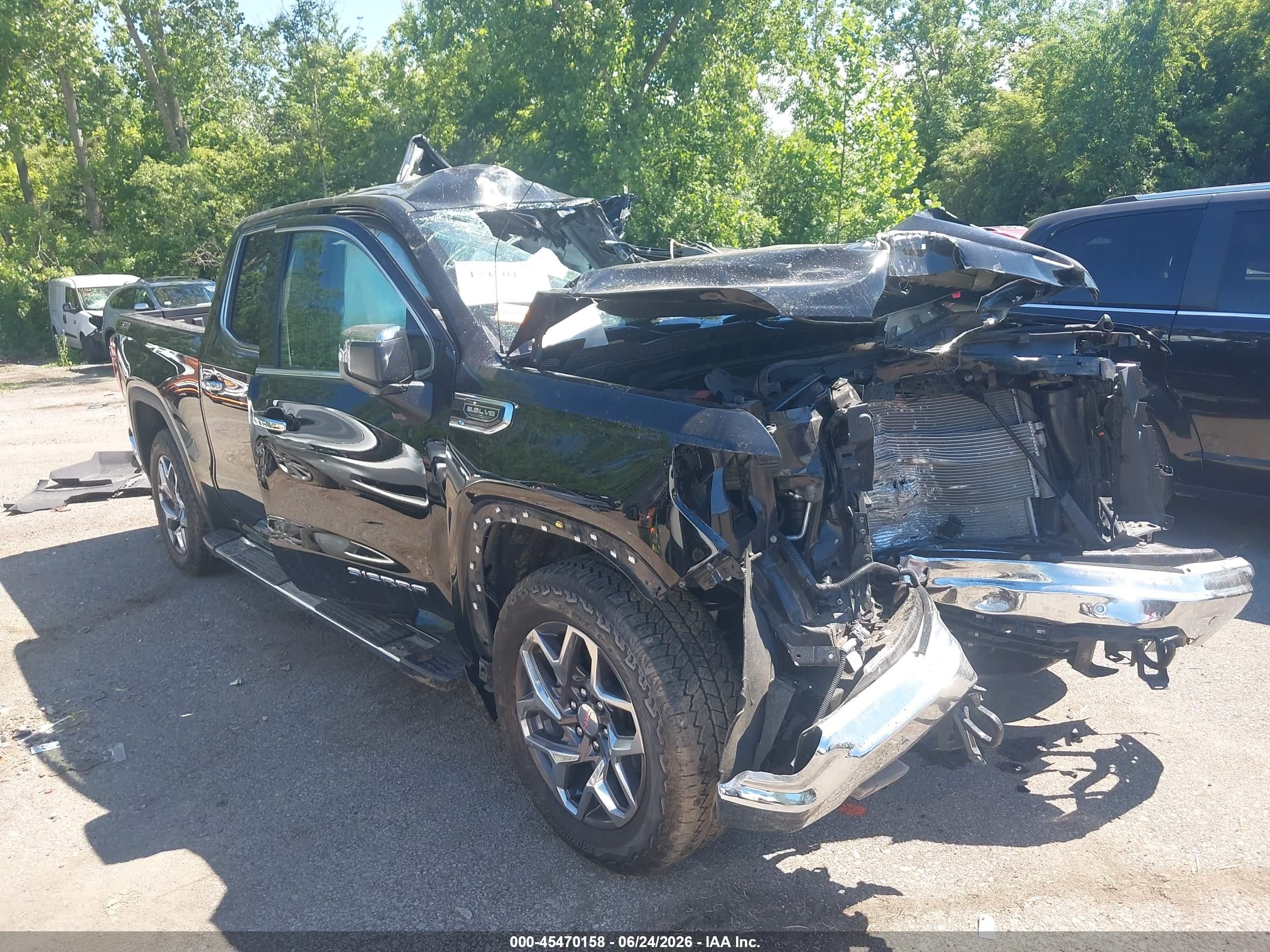 2025 GMC Sierra 1500 SLT, VIN 3GTUUDED5SG243181 — Rollover