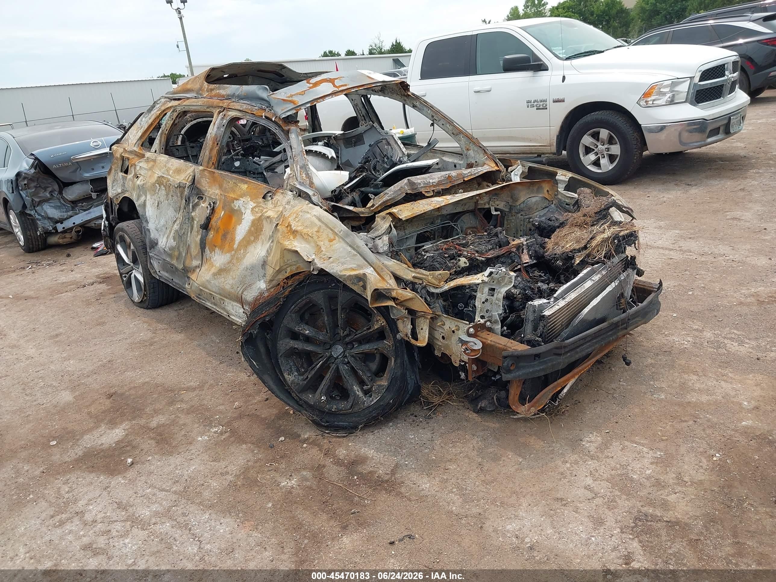 2021 Audi Q3 S line Premium Plus, VIN WA1EECF32M1133590 — Burn
