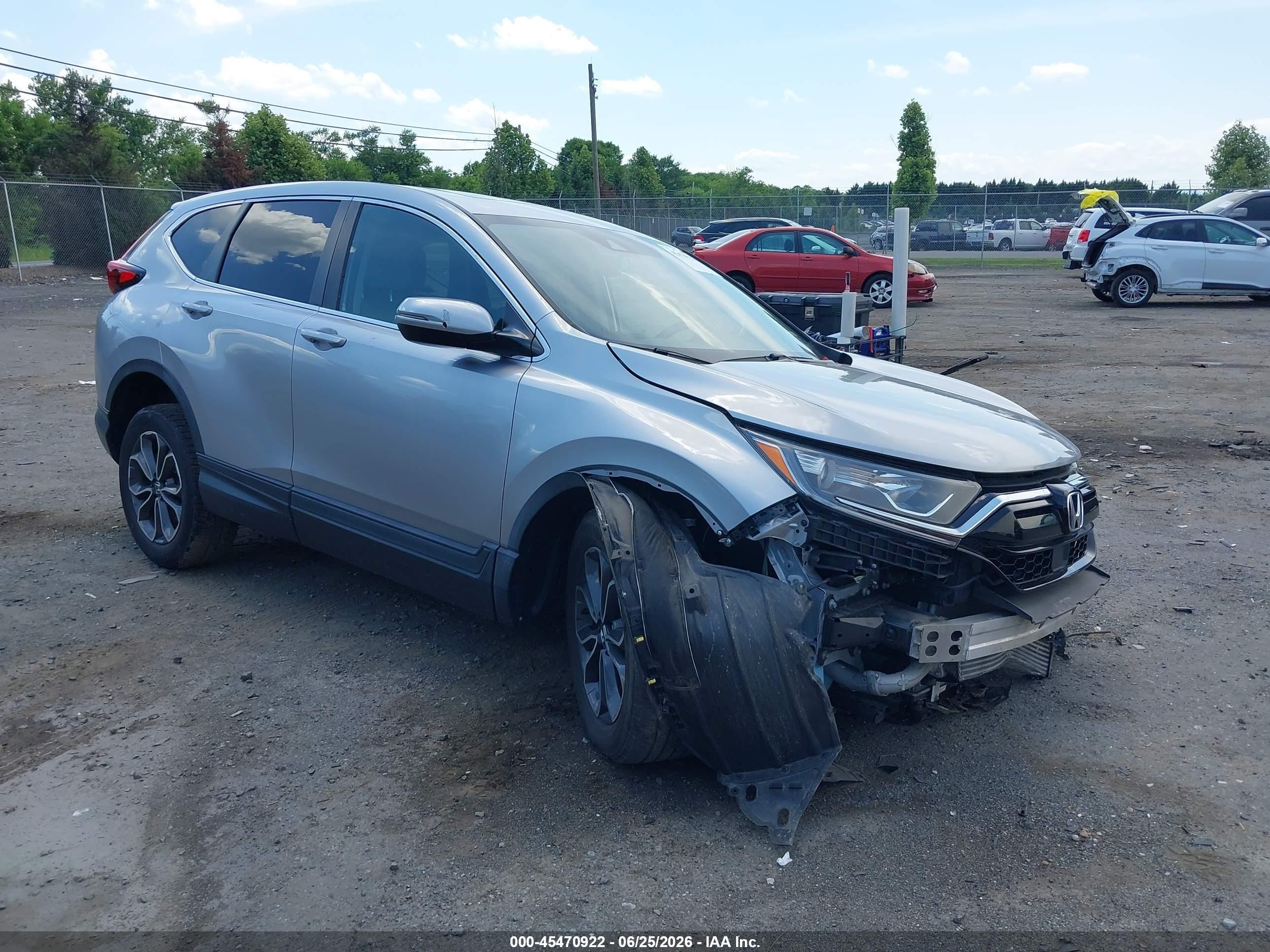 2020 Honda CR-V EX-L, VIN 5J6RW2H81LA019175 — Front end