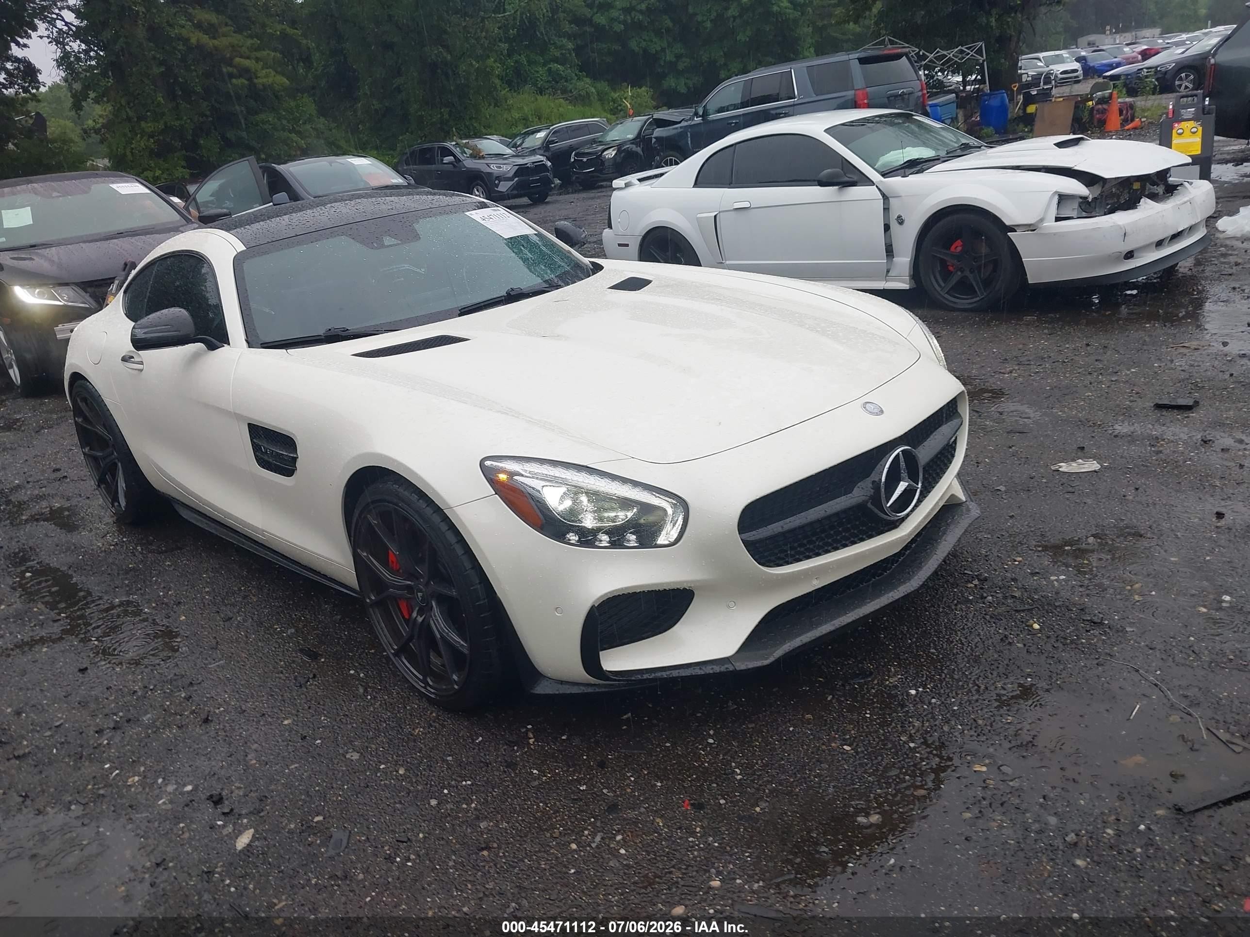 2016 Mercedes-Benz AMG GT S, VIN WDDYJAJA9GA000344 — Water / flood