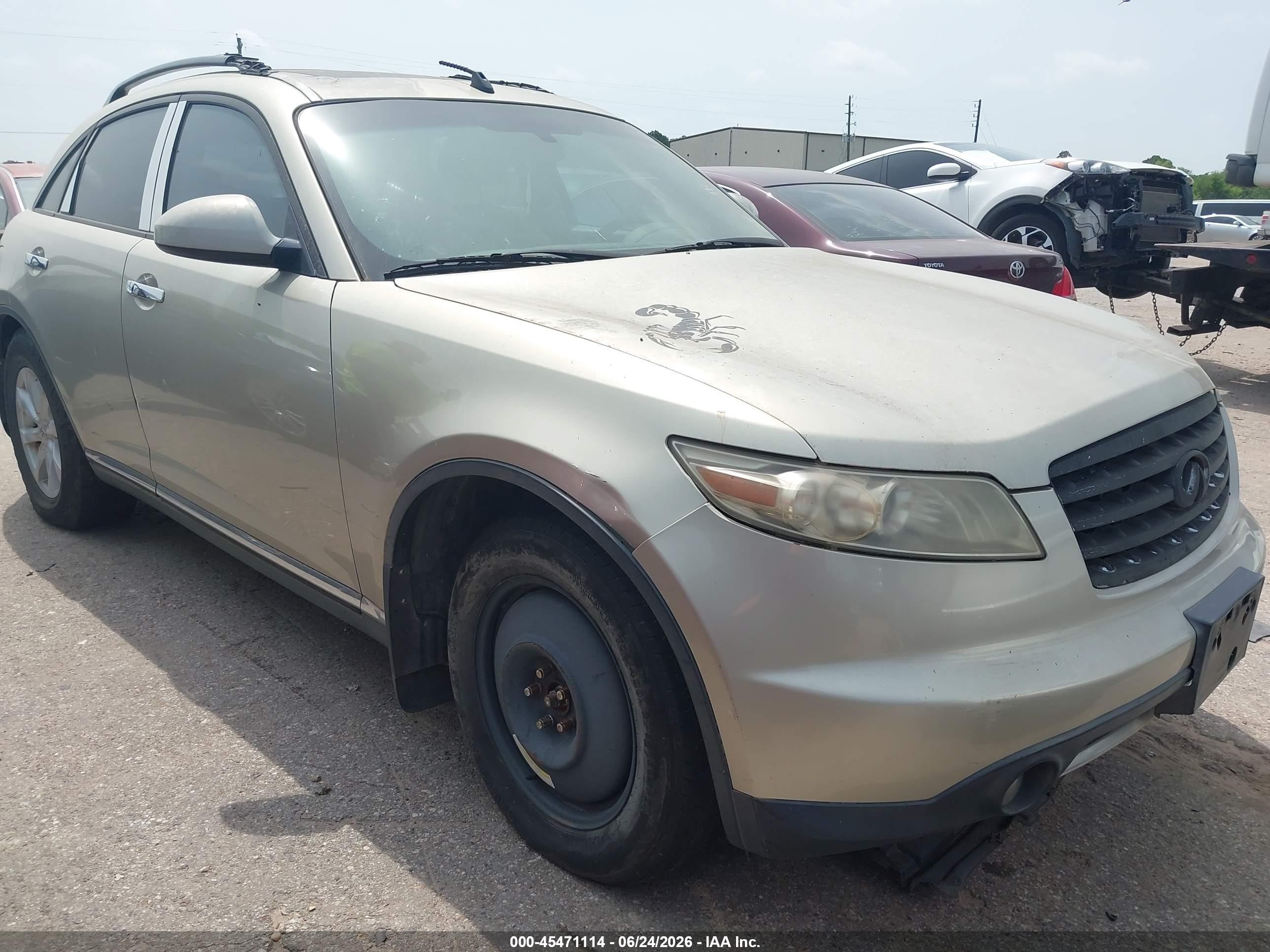 2006 Infiniti FX, VIN JNRAS08W76X209713 — Normal wear