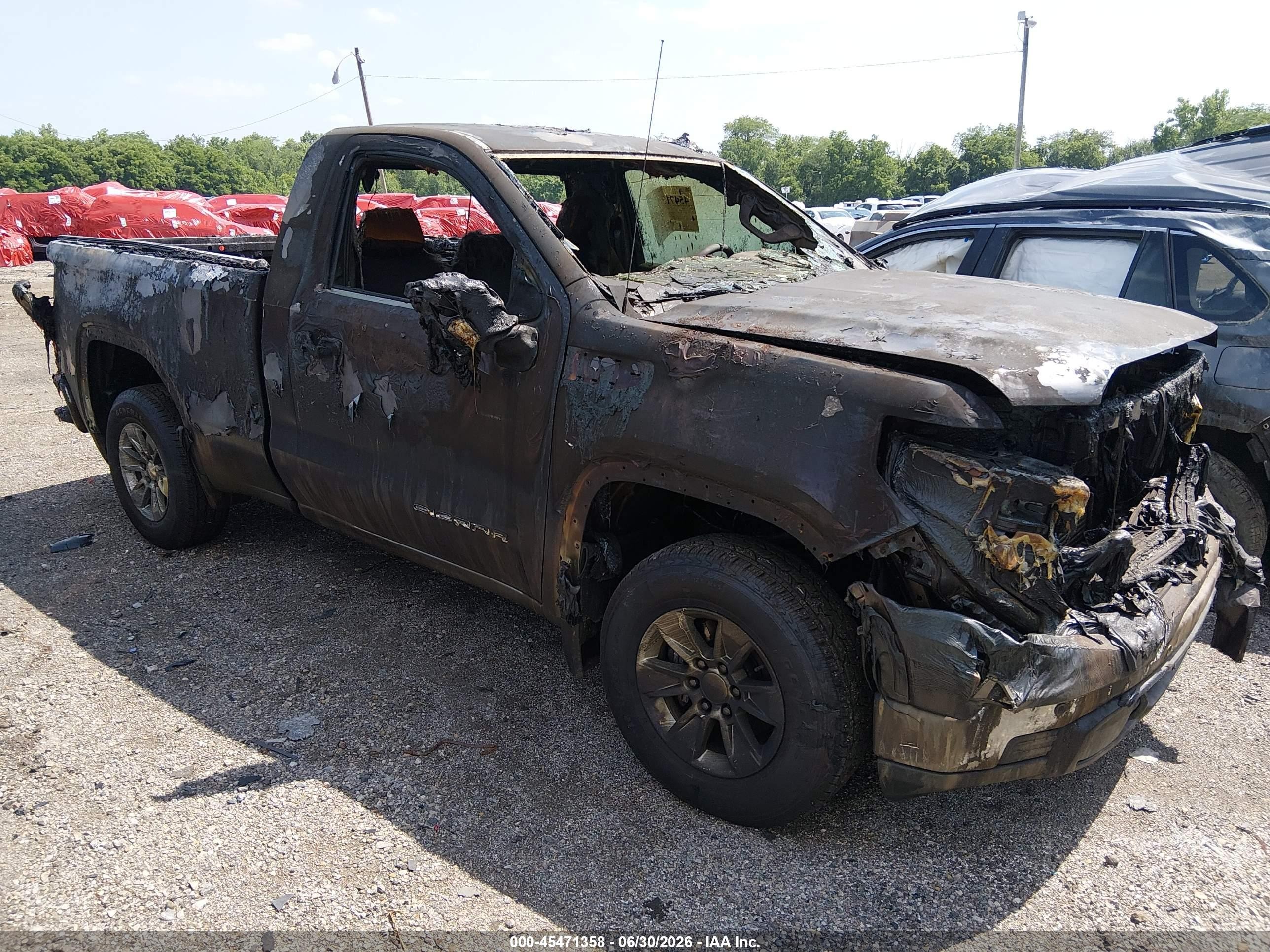 2026 GMC Sierra 1500 Pro, VIN 3GTNHAEKXTG210300 — Burn