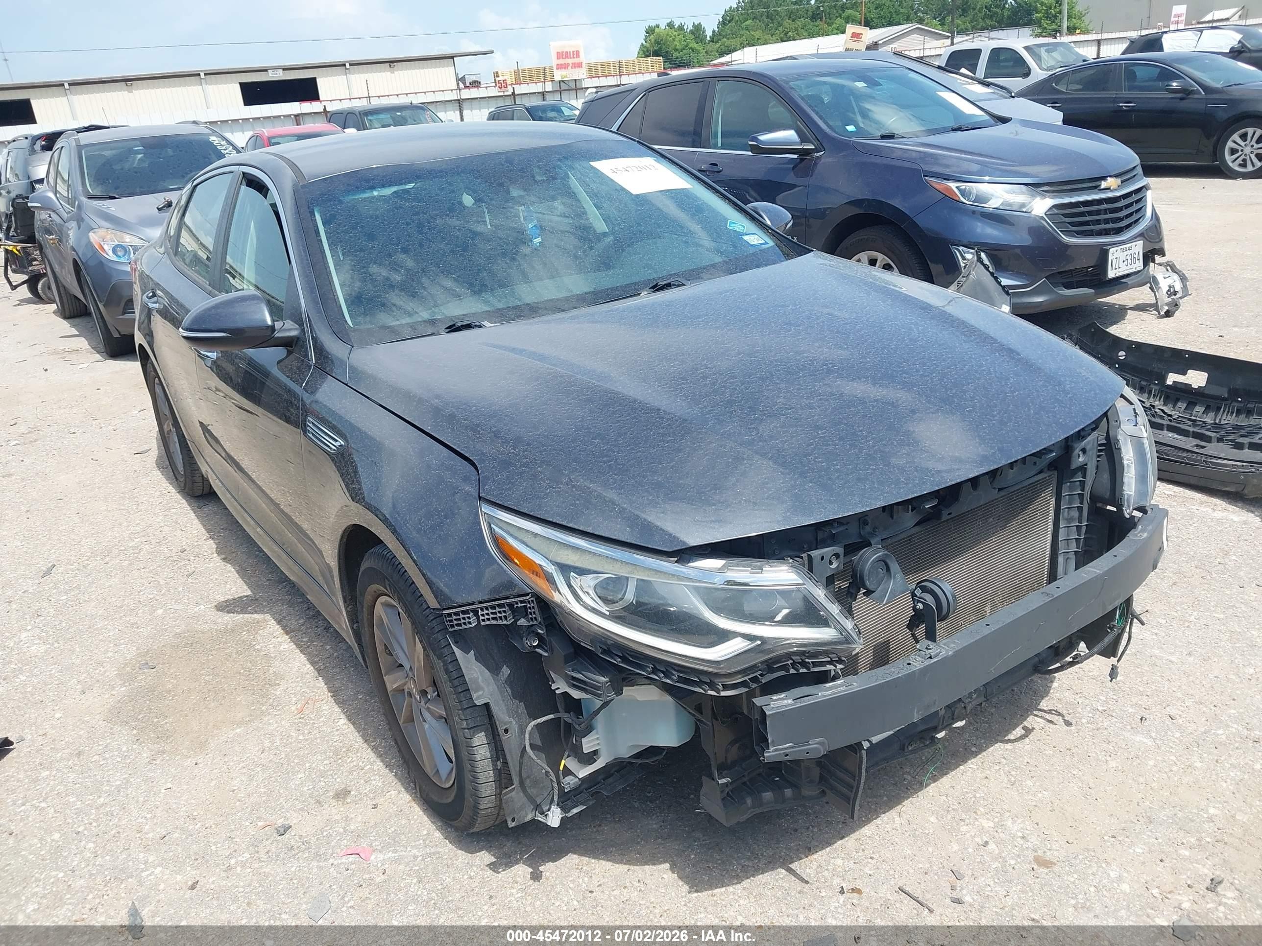 2019 Kia Optima S, VIN 5XXGT4L30KG378405 — Theft recovery
