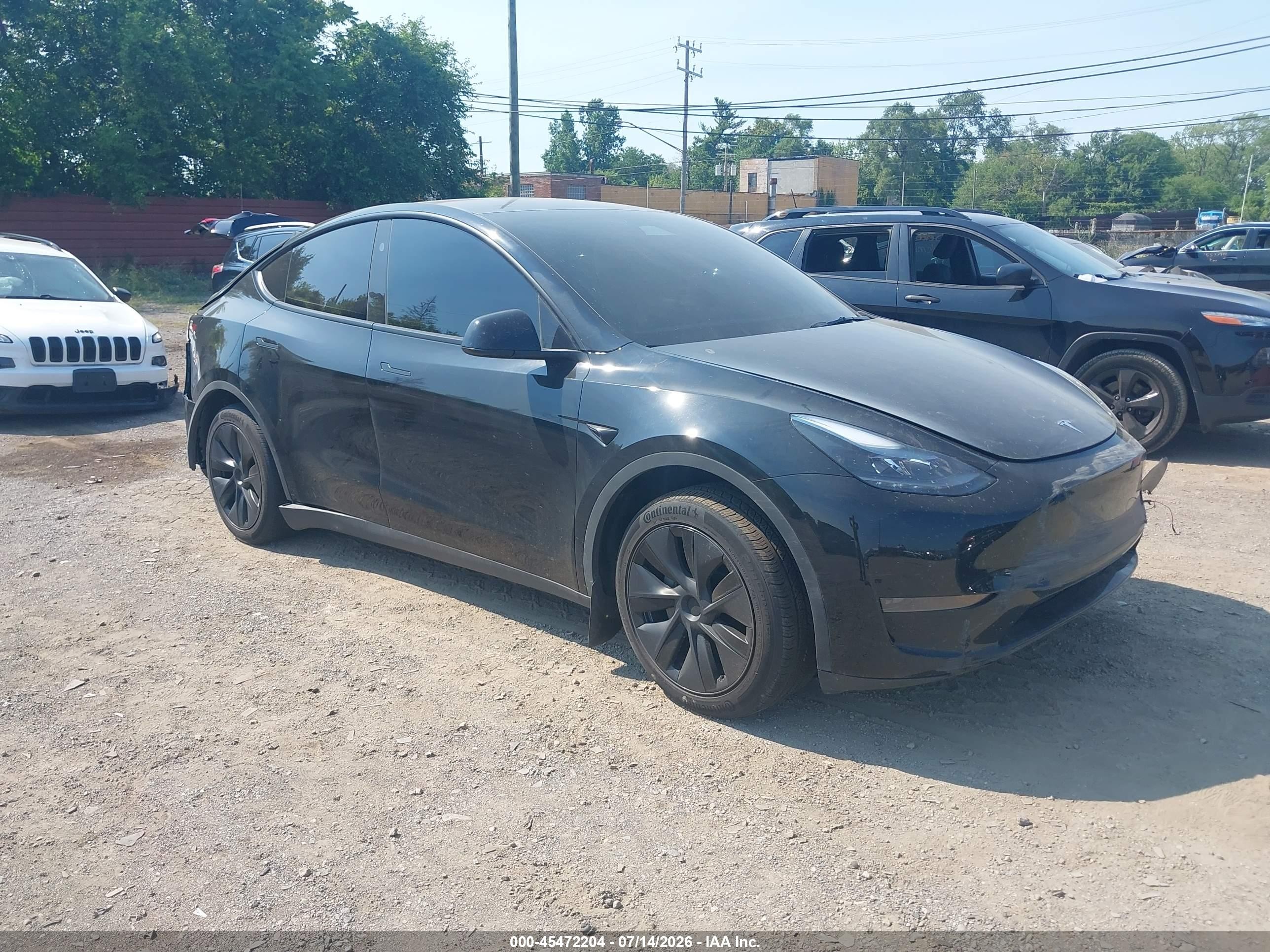 2025 Tesla Model Y Long Range, VIN 7SAYGDED4SF313044 — All over