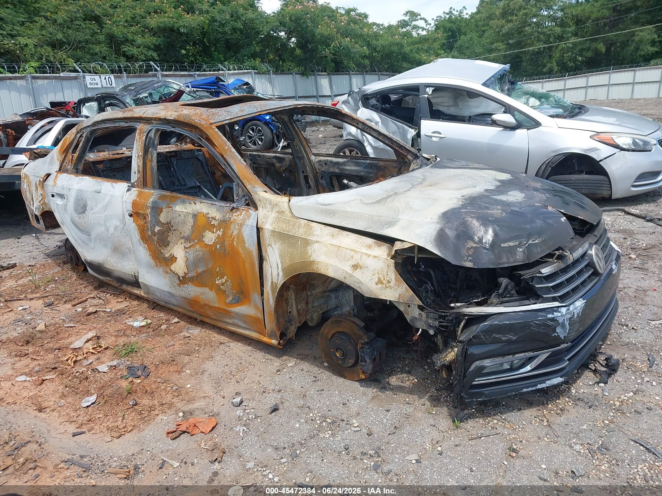 2017 Volkswagen Passat SE, VIN 1VWBT7A33HC006206 — Burn