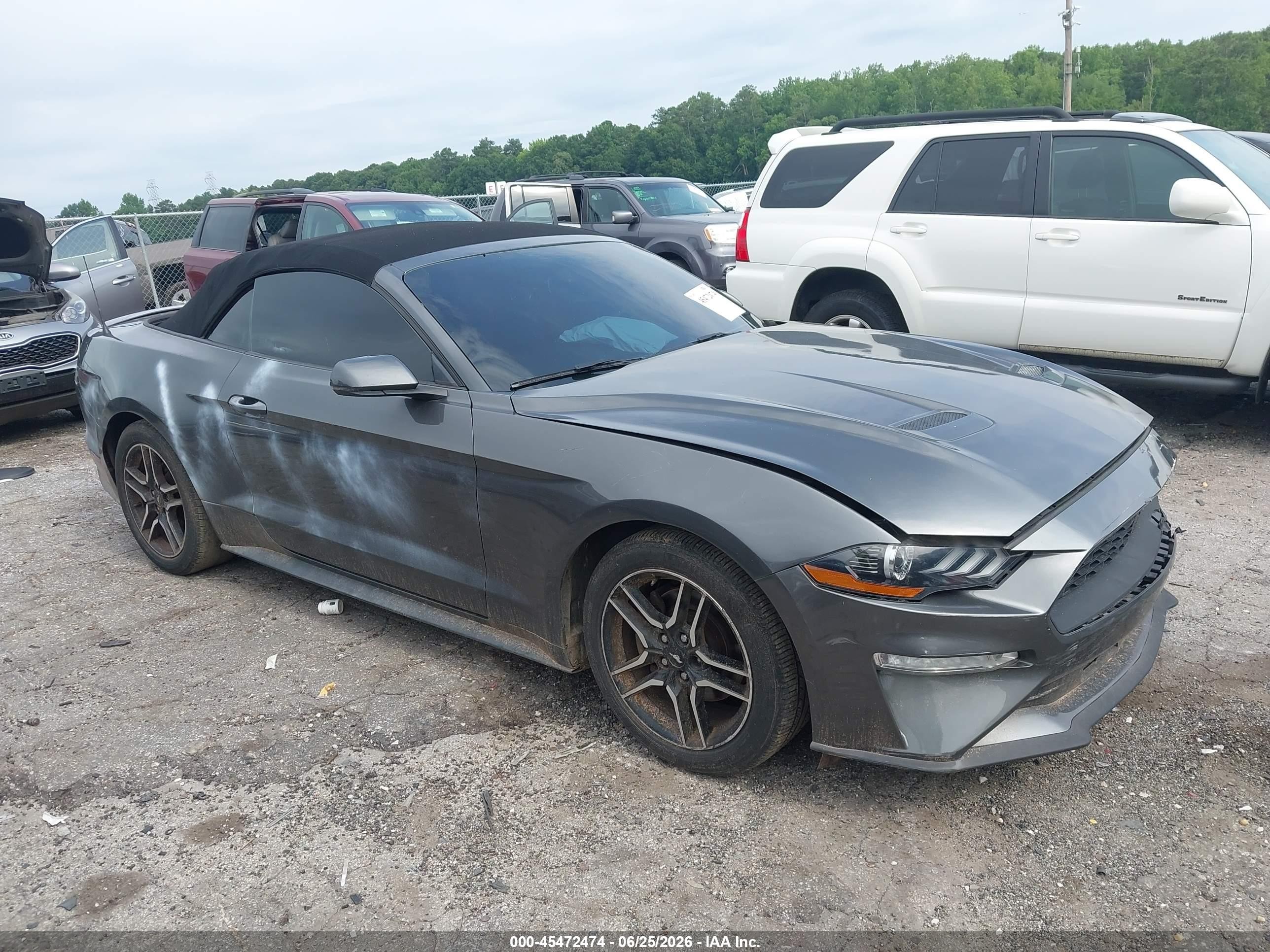 2019 Ford Mustang EcoBoost, VIN 1FATP8UH1K5138665 — Side