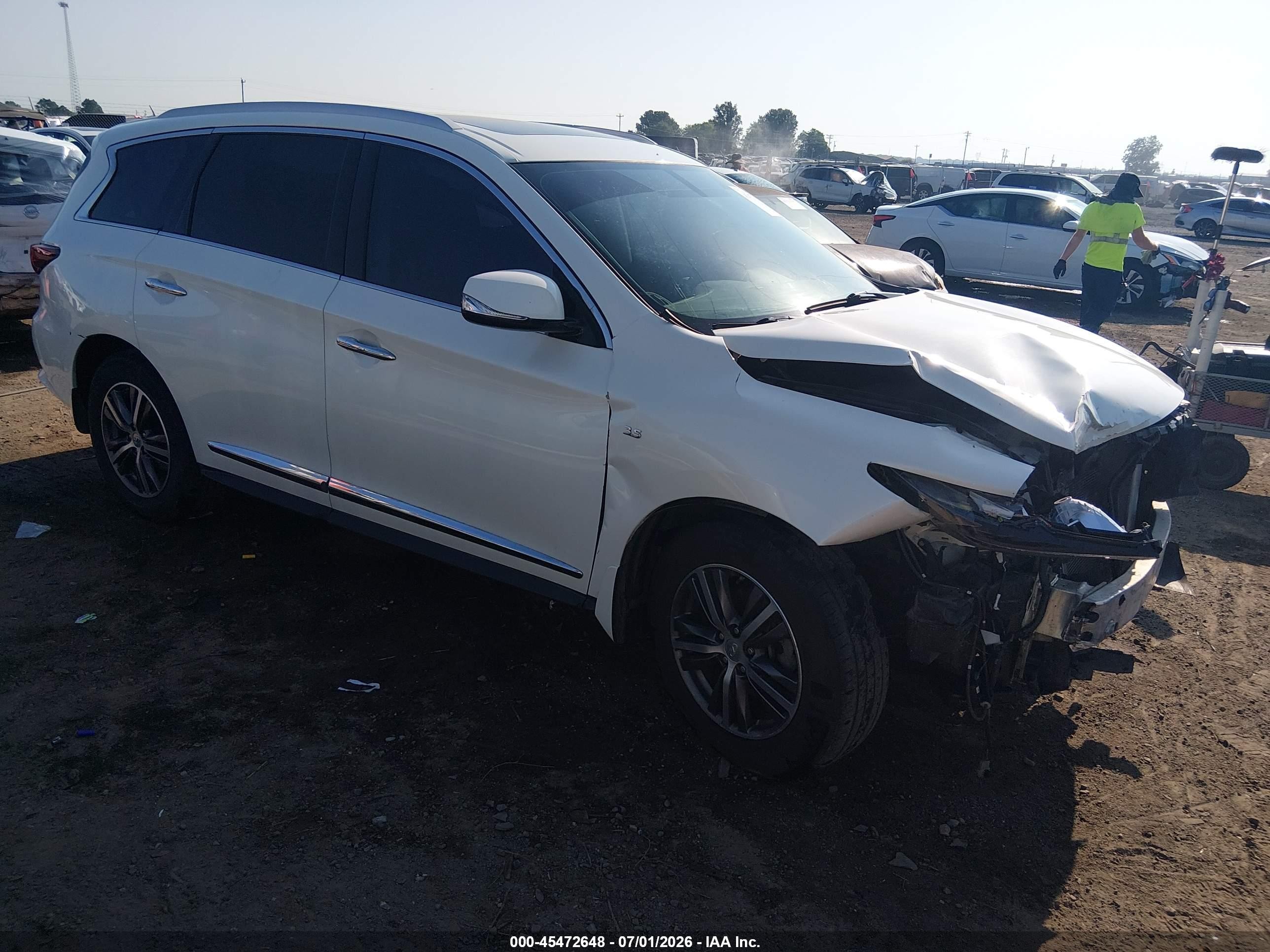 2017 Infiniti QX60, VIN 5N1DL0MN6HC513788 — Front end