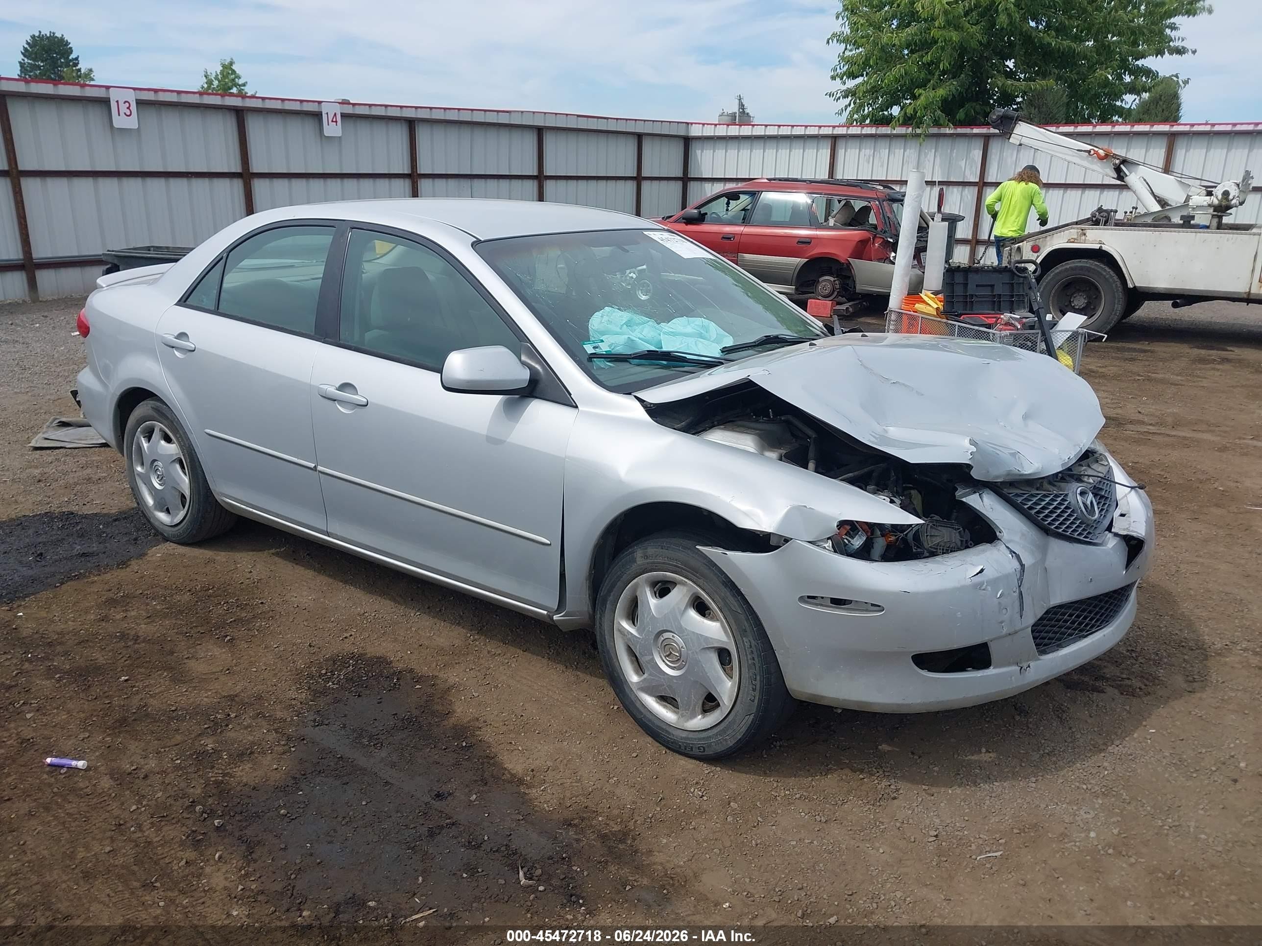 2003 Mazda 6 i Sport VE, VIN 1YVHP80C835M28360 — Front end