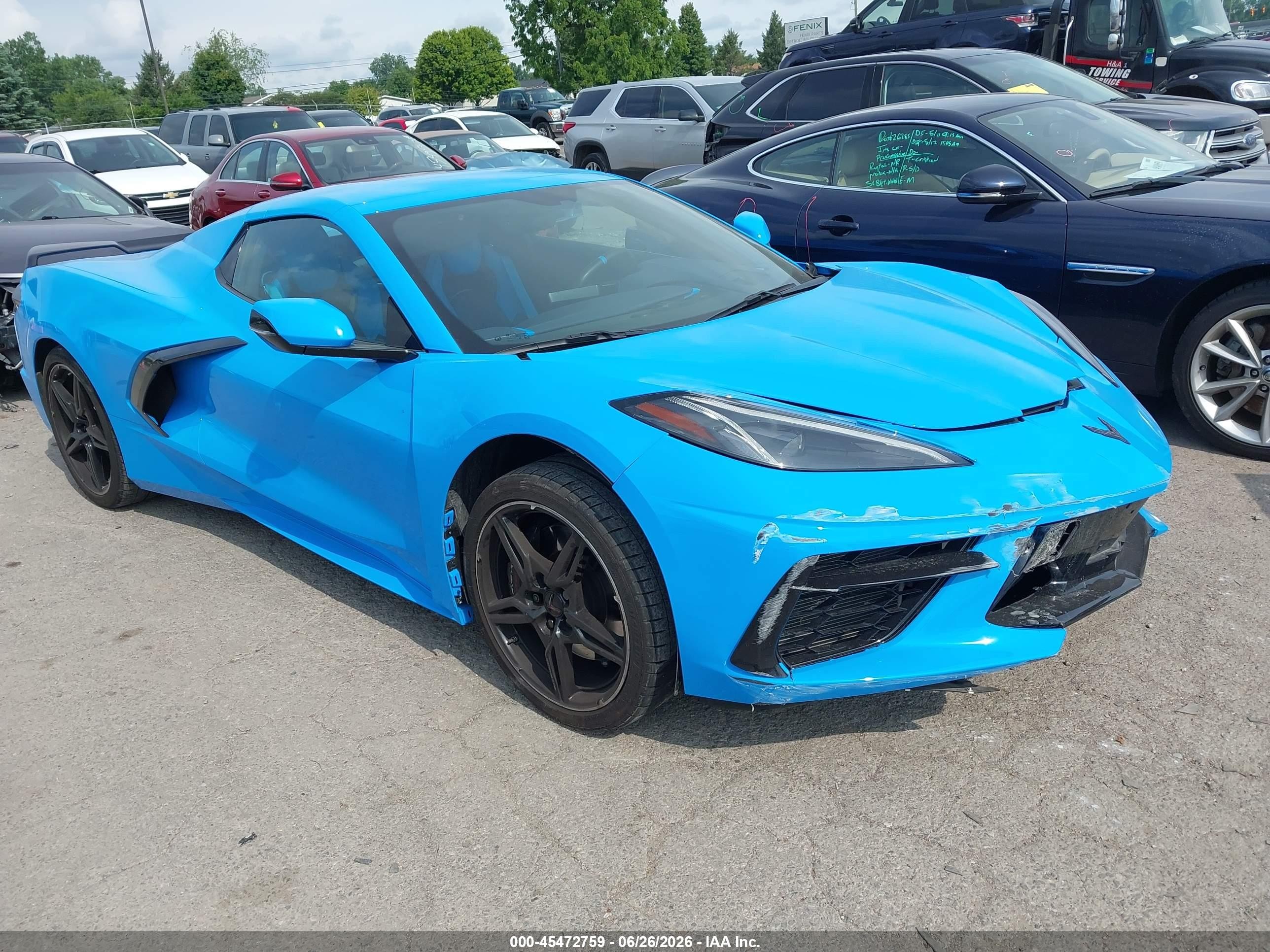 2022 Chevrolet Corvette 3LT, VIN 1G1YC3D4XN5113613 — Front end