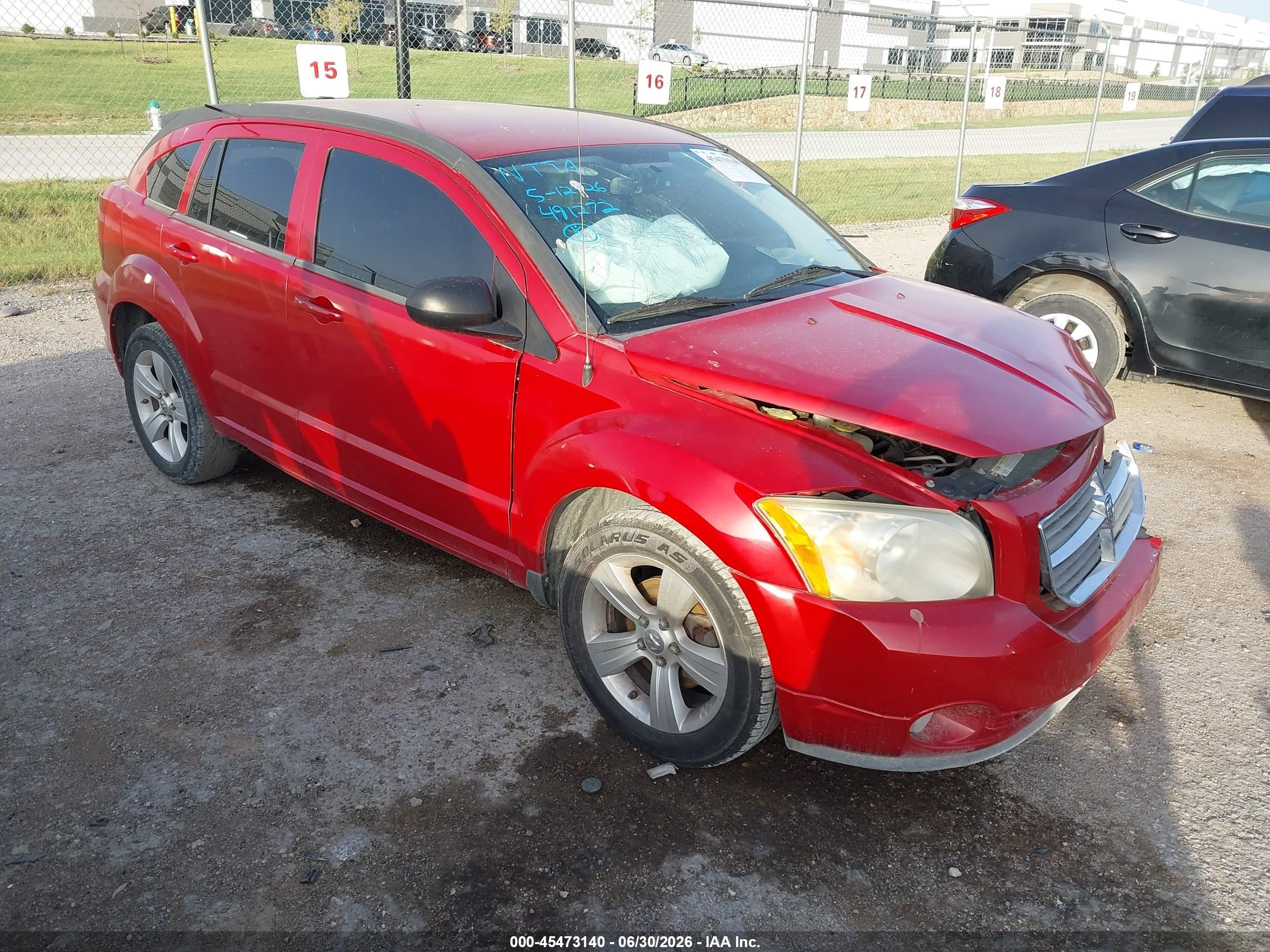 2012 Dodge Caliber SXT, VIN 1C3CDWDA6CD529350 — Перед