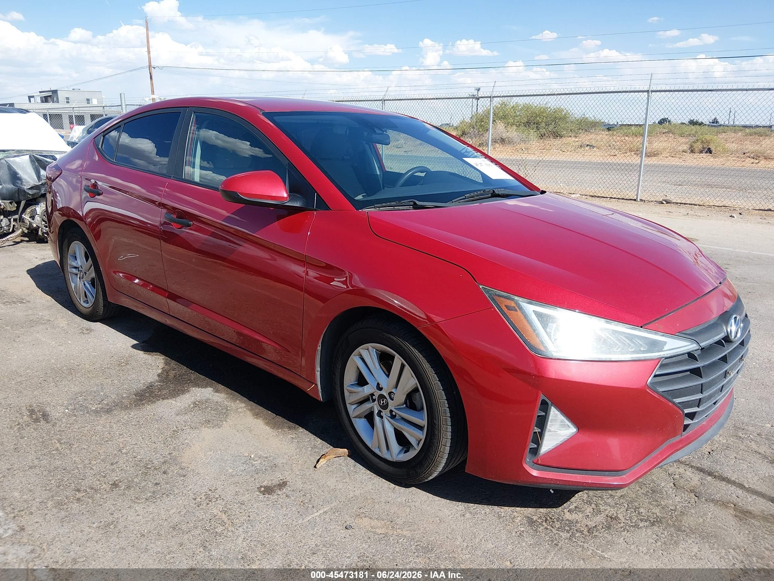 2019 Hyundai Elantra SEL, VIN 5NPD84LF1KH488835 — Front end