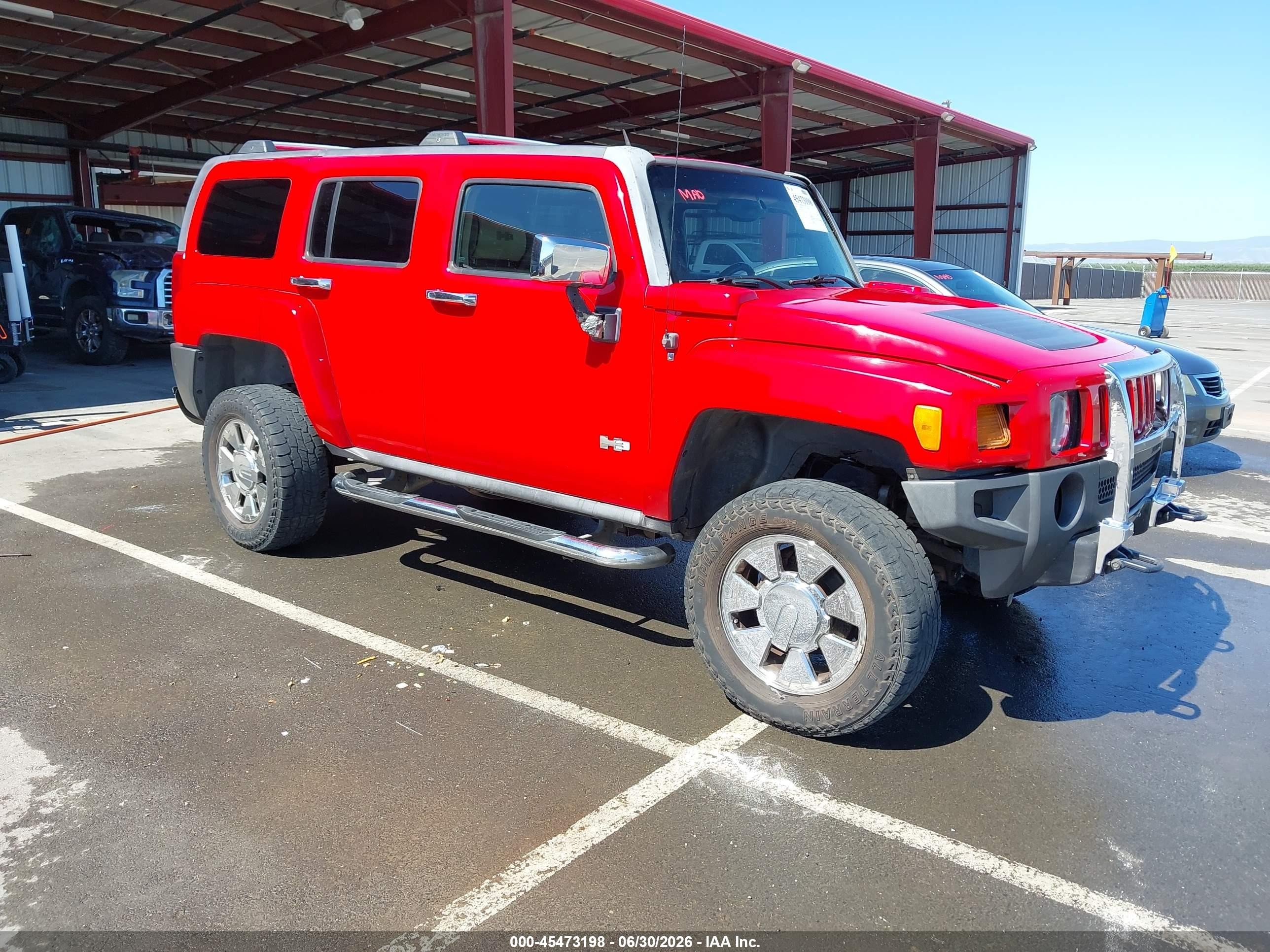 2007 Hummer H3 SUV, VIN 5GTDN13E678166317 — All over