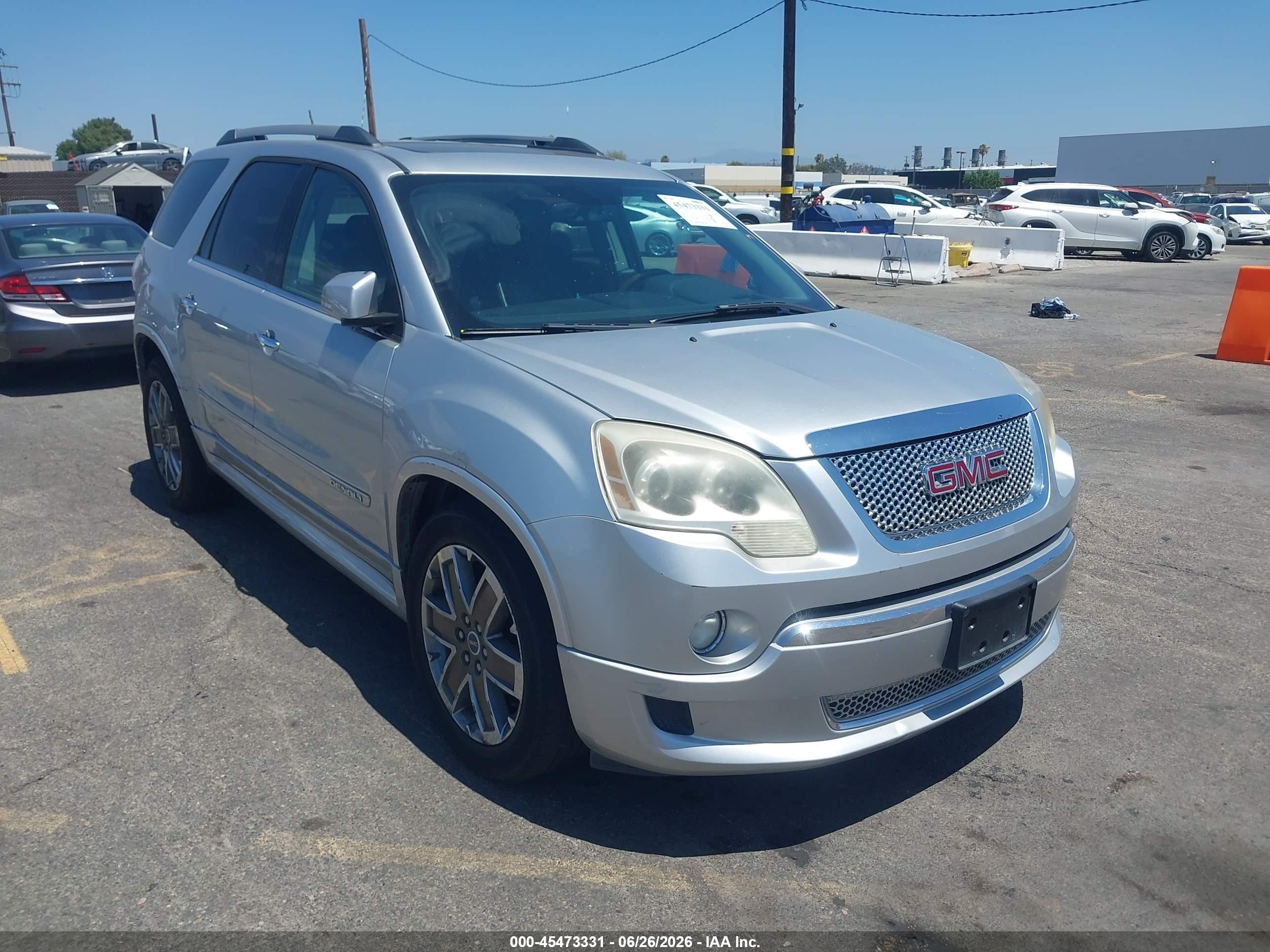 2012 GMC Acadia Denali, VIN 1GKKVTED0CJ246346 — Side