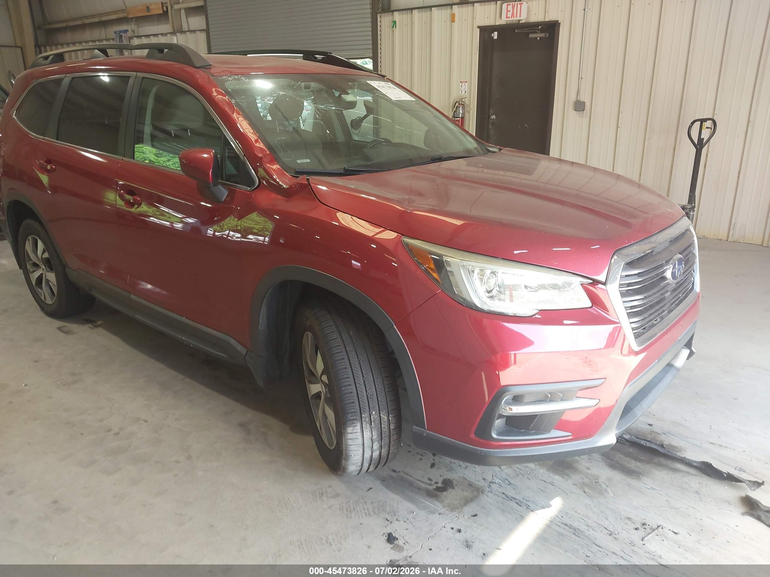 2019 Subaru Ascent Premium, VIN 4S4WMAFD2K3421858 — Крыша