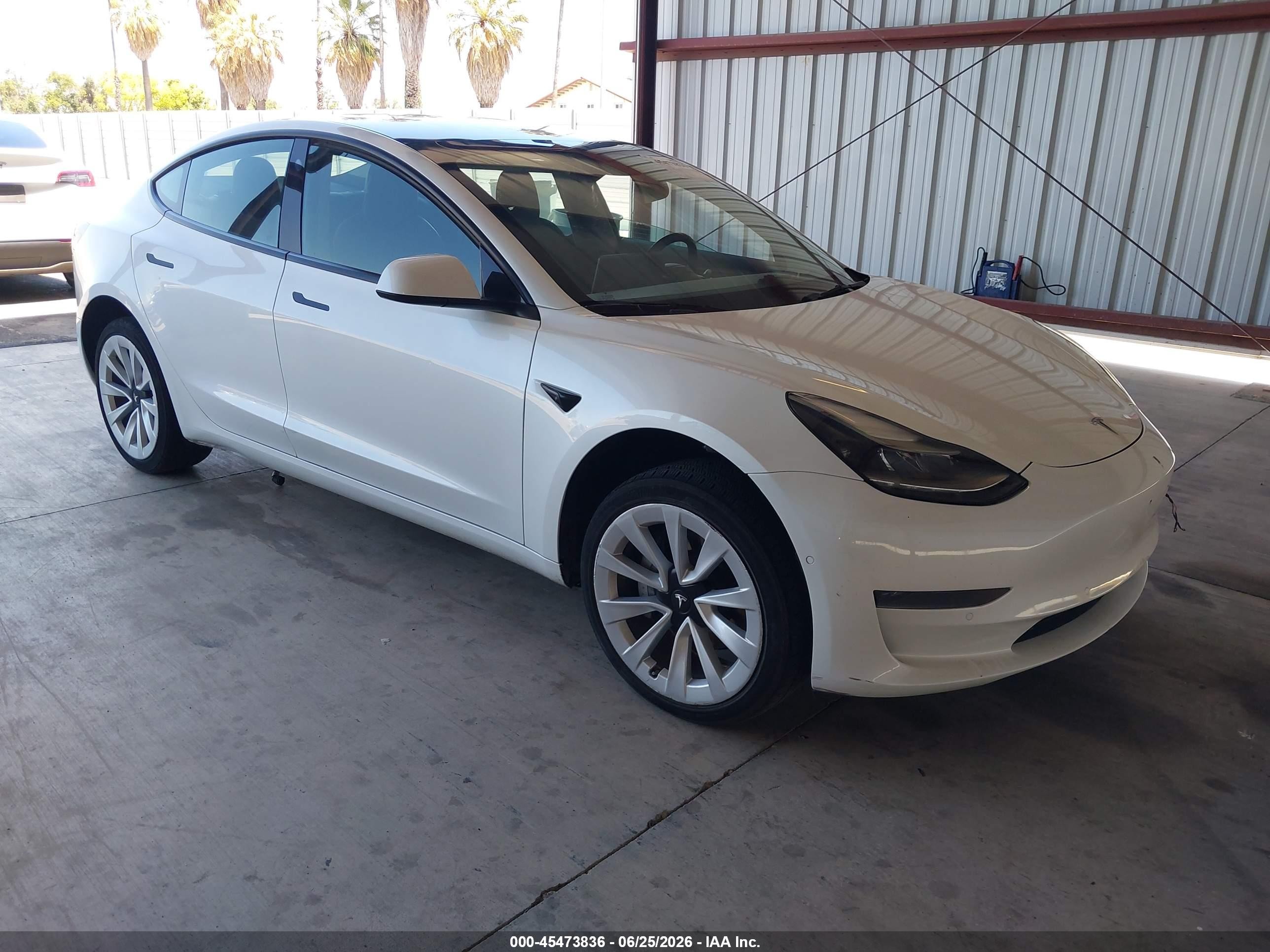 2022 Tesla Model 3, VIN 5YJ3E1EA2NF142767 — Electrical