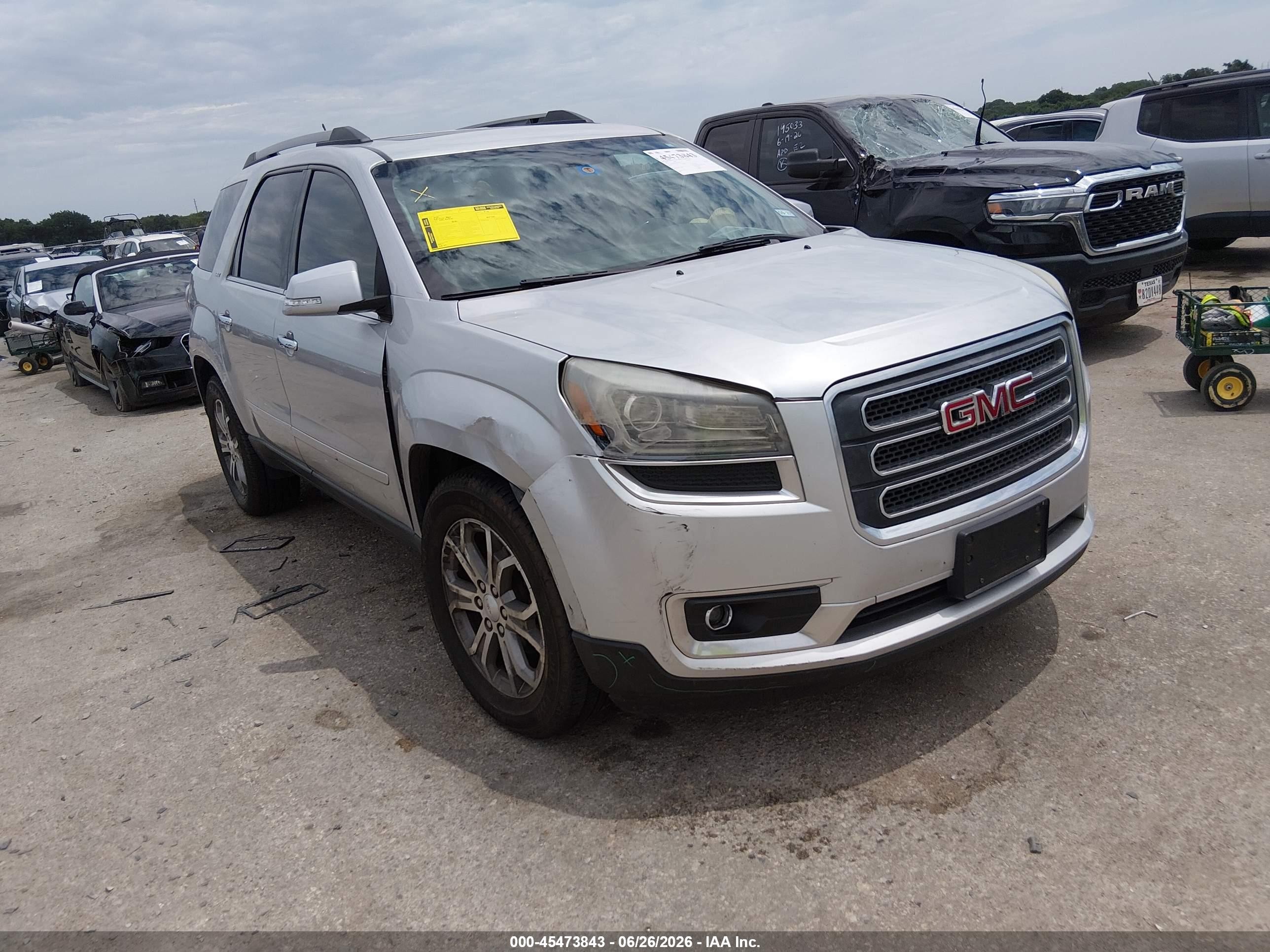 2013 GMC Acadia SLT, VIN 1GKKVRKDXDJ254429 — Бок