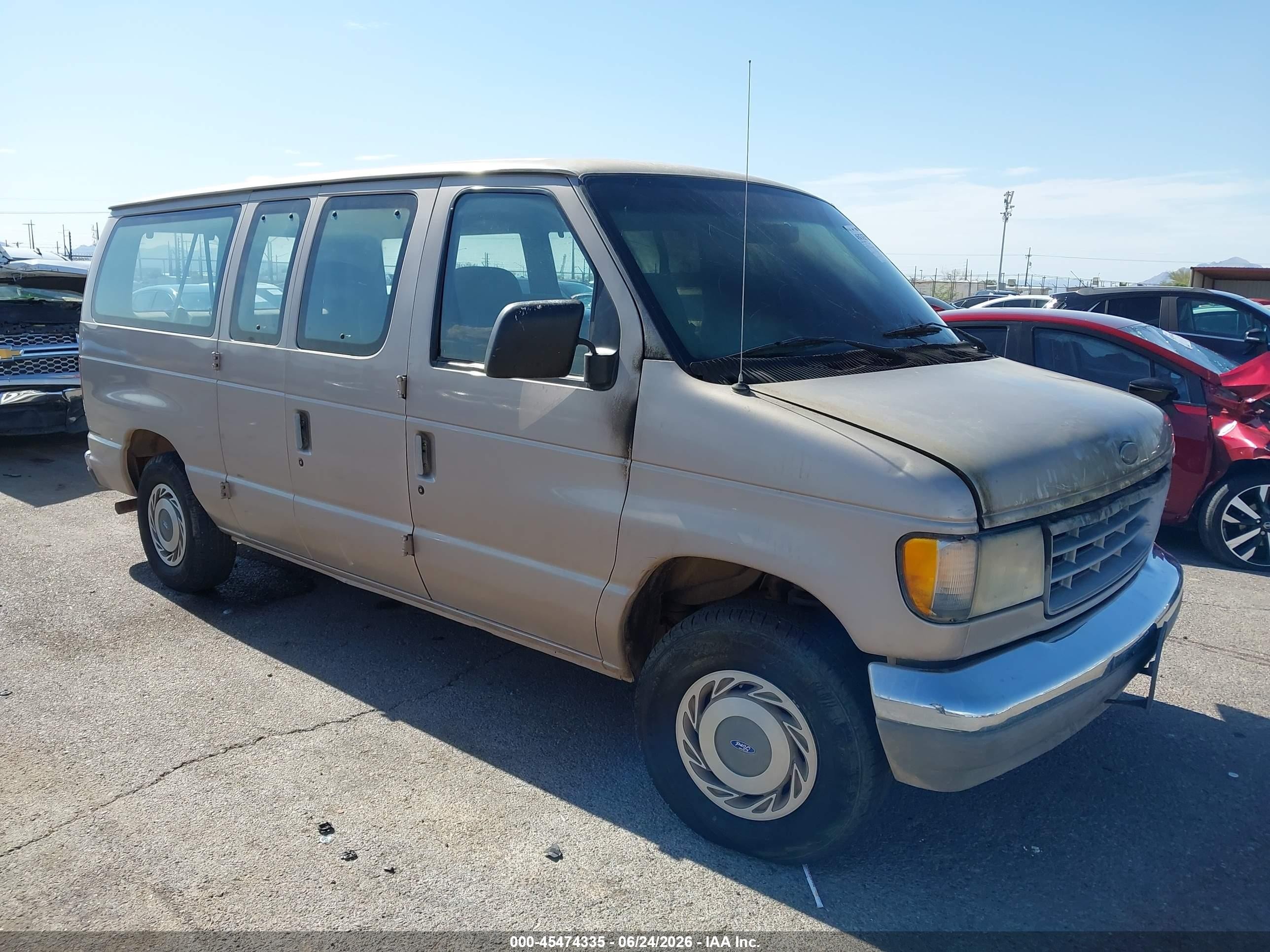1995 Ford Econoline Cargo, VIN 1FMEE11N3SHB48019 — Engine fire