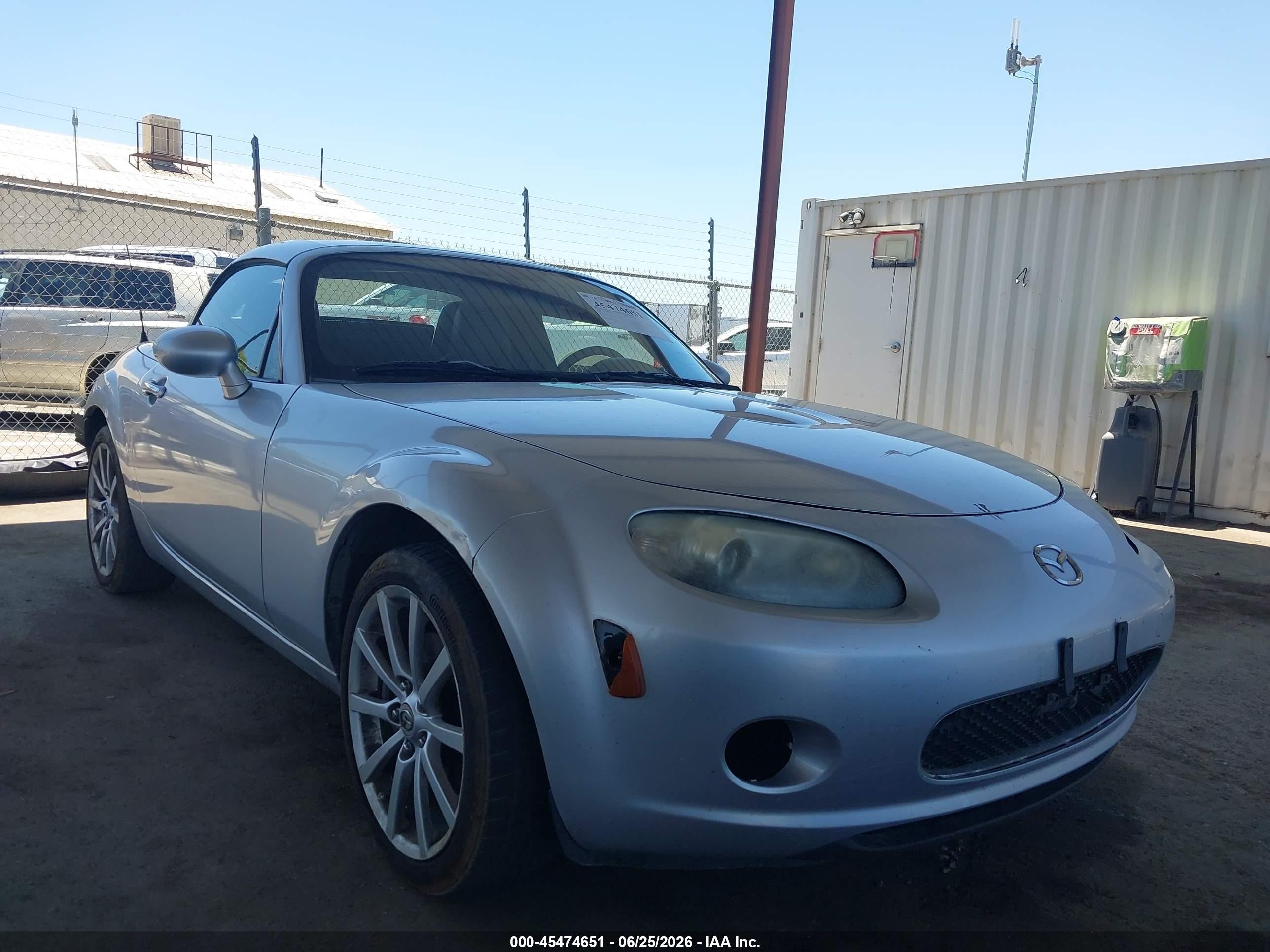 2008 Mazda MX-5 Miata Sport, VIN JM1NC26F080141862 — Rear end