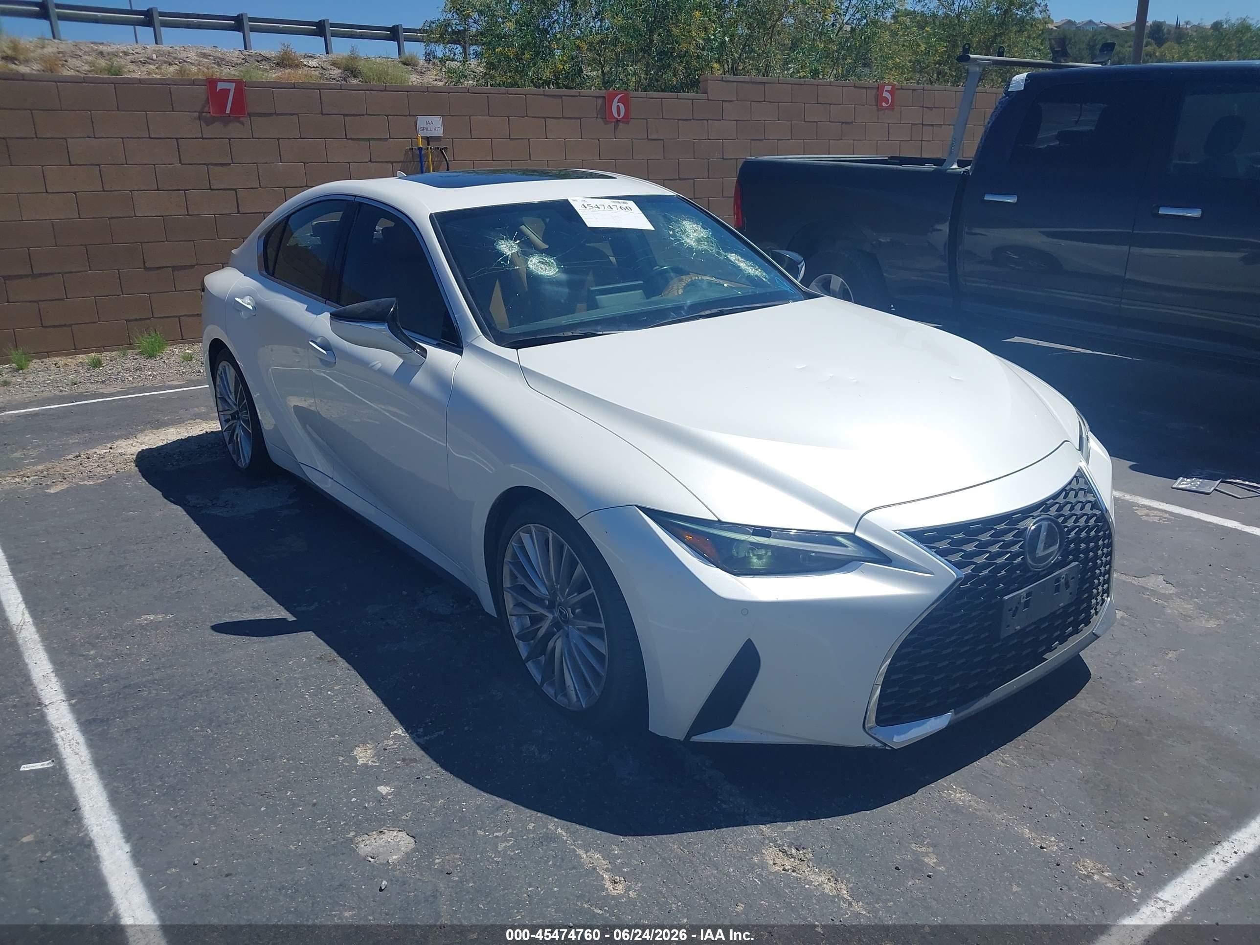 2022 Lexus IS 300, VIN JTHDA1D27N5120936 — Vandalism