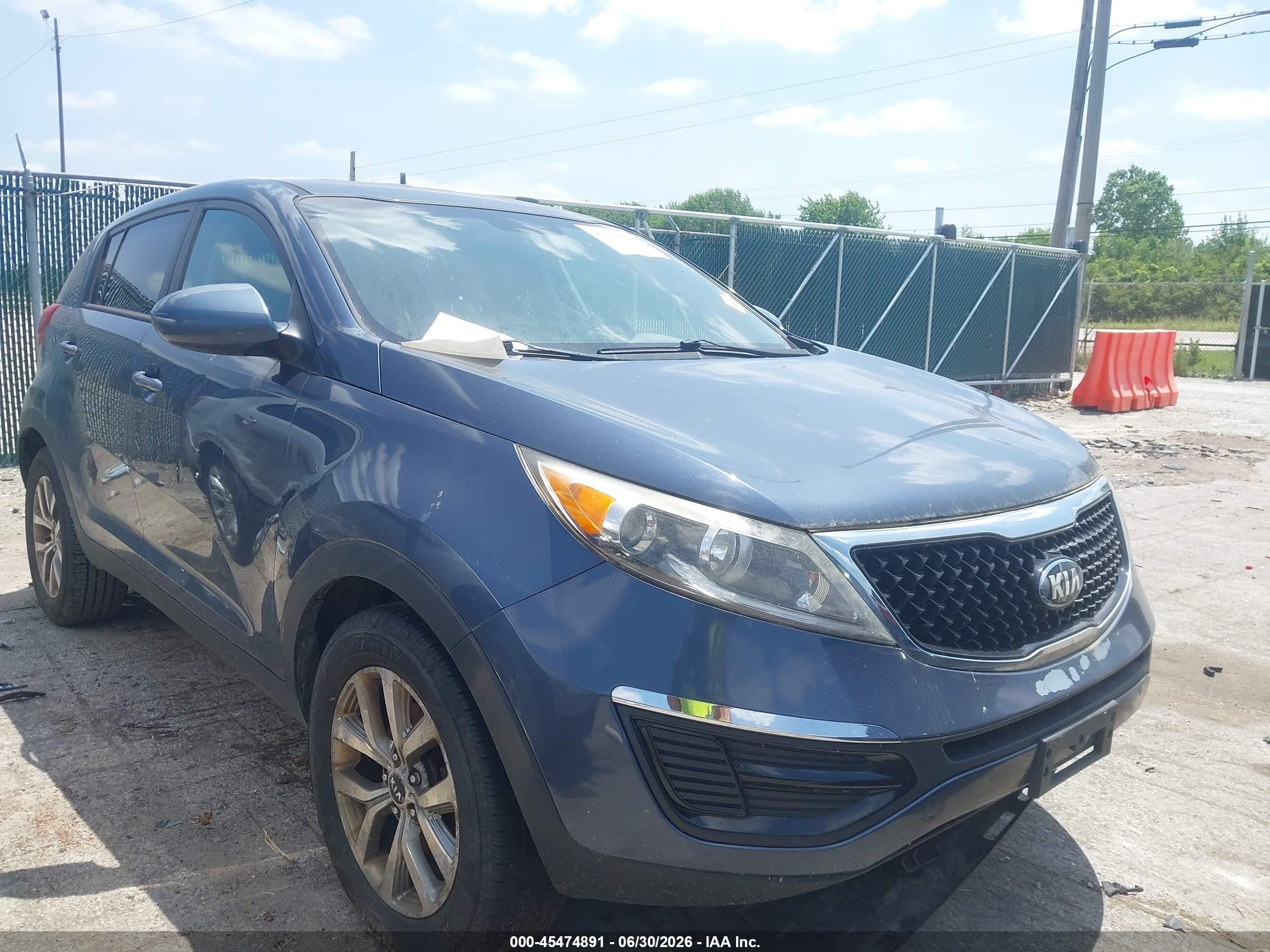 2016 Kia Sportage LX, VIN KNDPB3ACXG7812068 — Normal wear