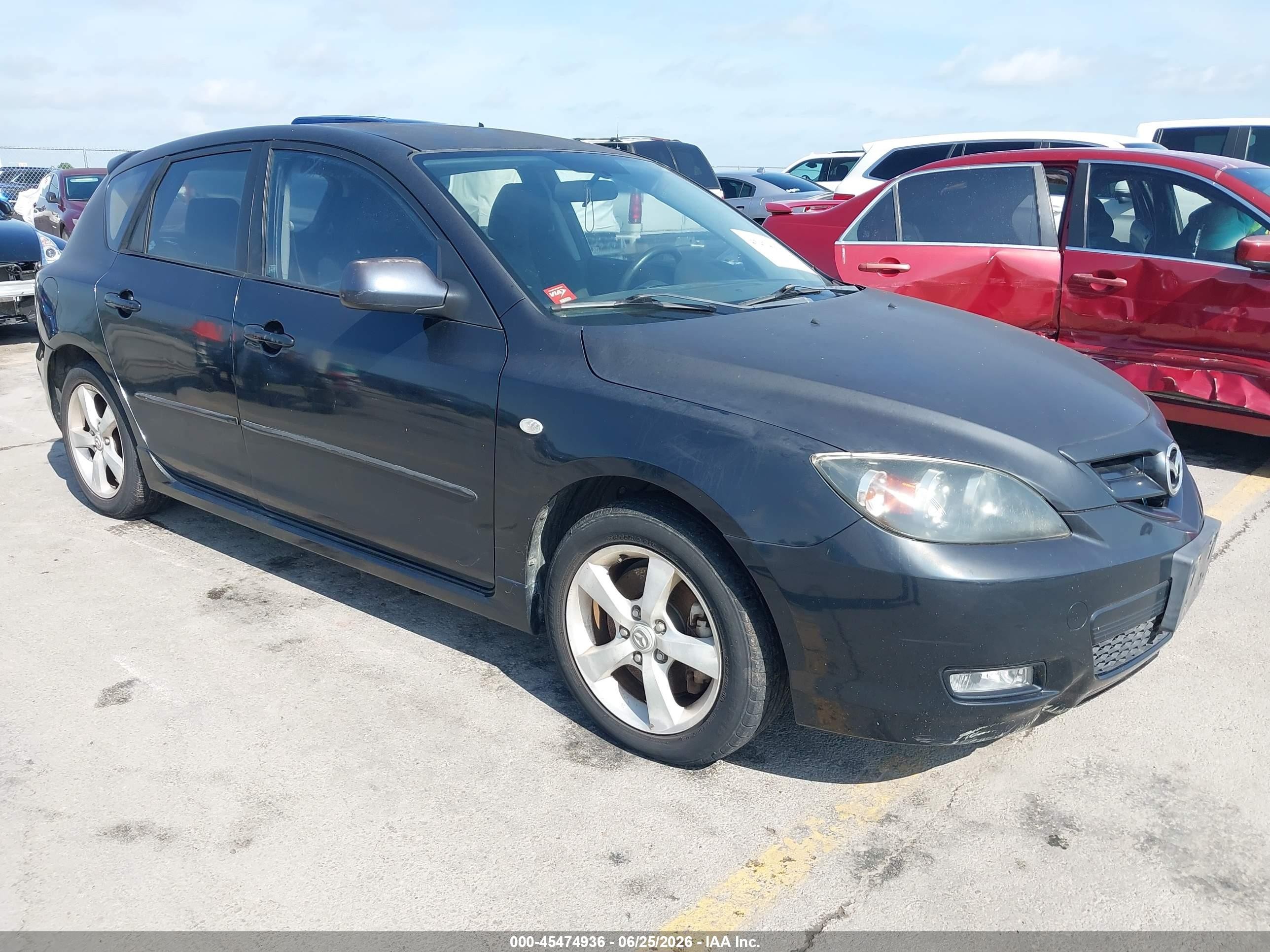 2008 Mazda 3 S Touring, VIN JM1BK343681168336 — Normal wear