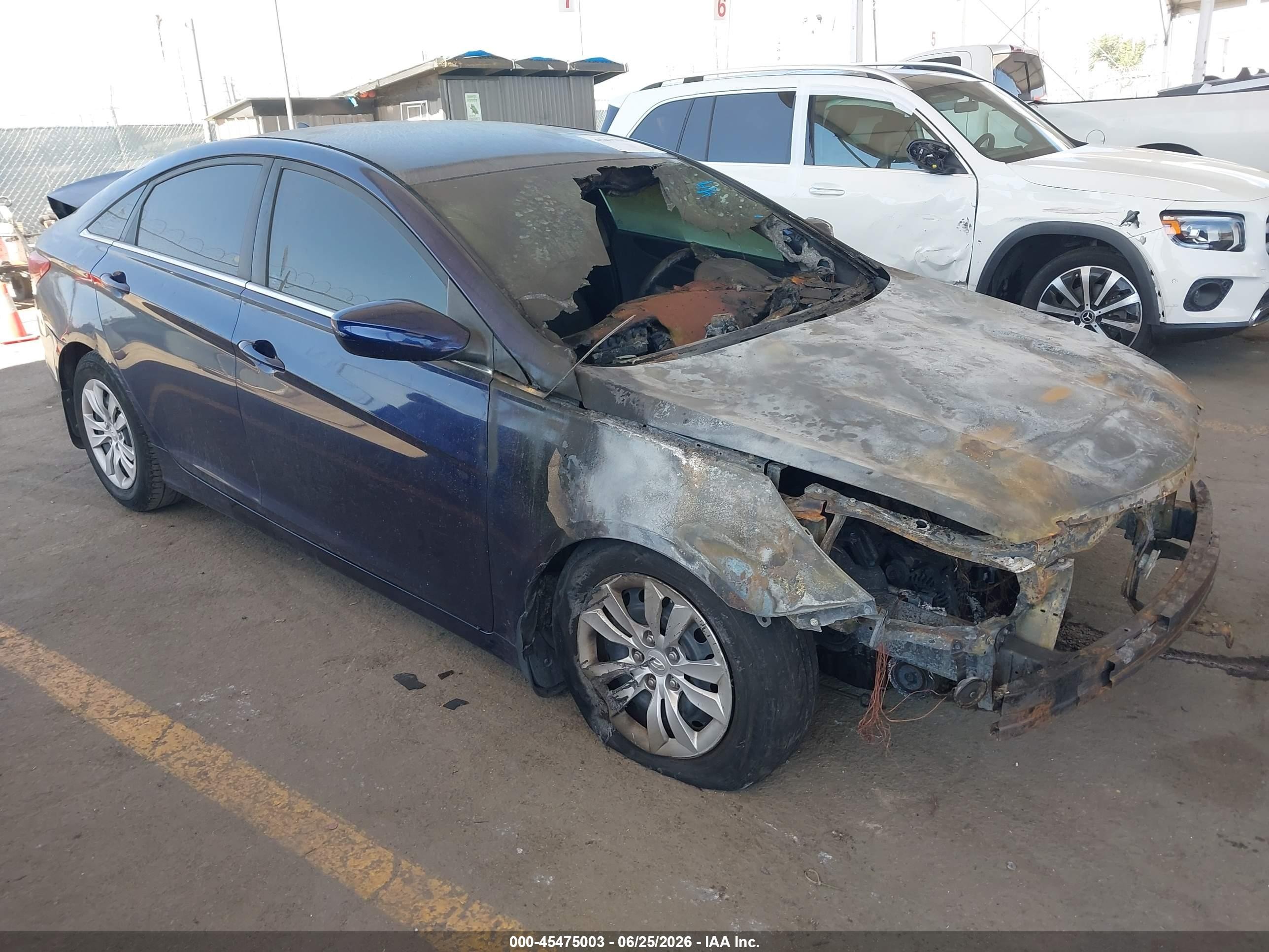 2013 Hyundai Sonata GLS, VIN 5NPEB4AC9DH569244 — Burn