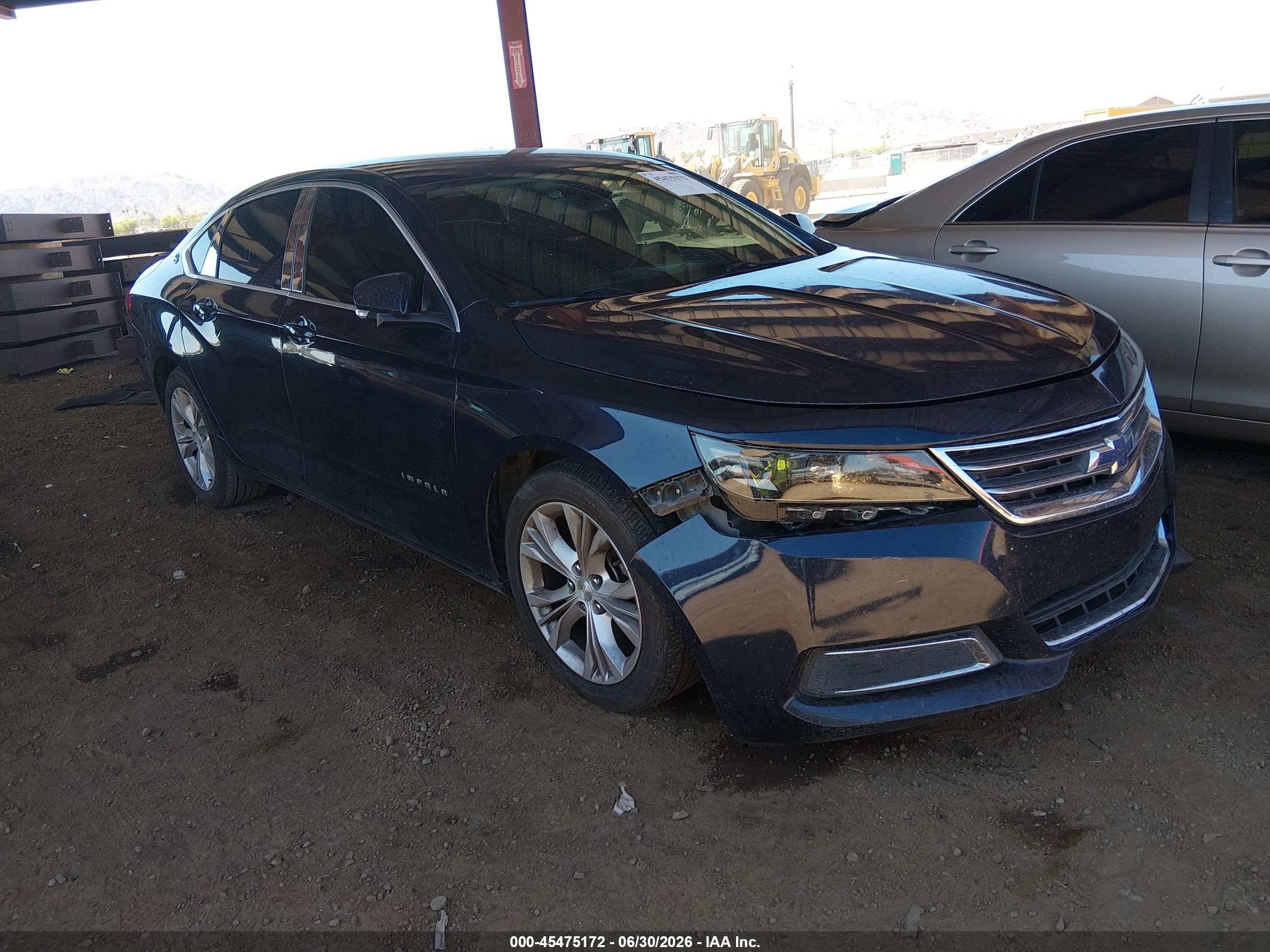 2015 Chevrolet Impala LT, VIN 2G1115SL9F9245439 — Front end