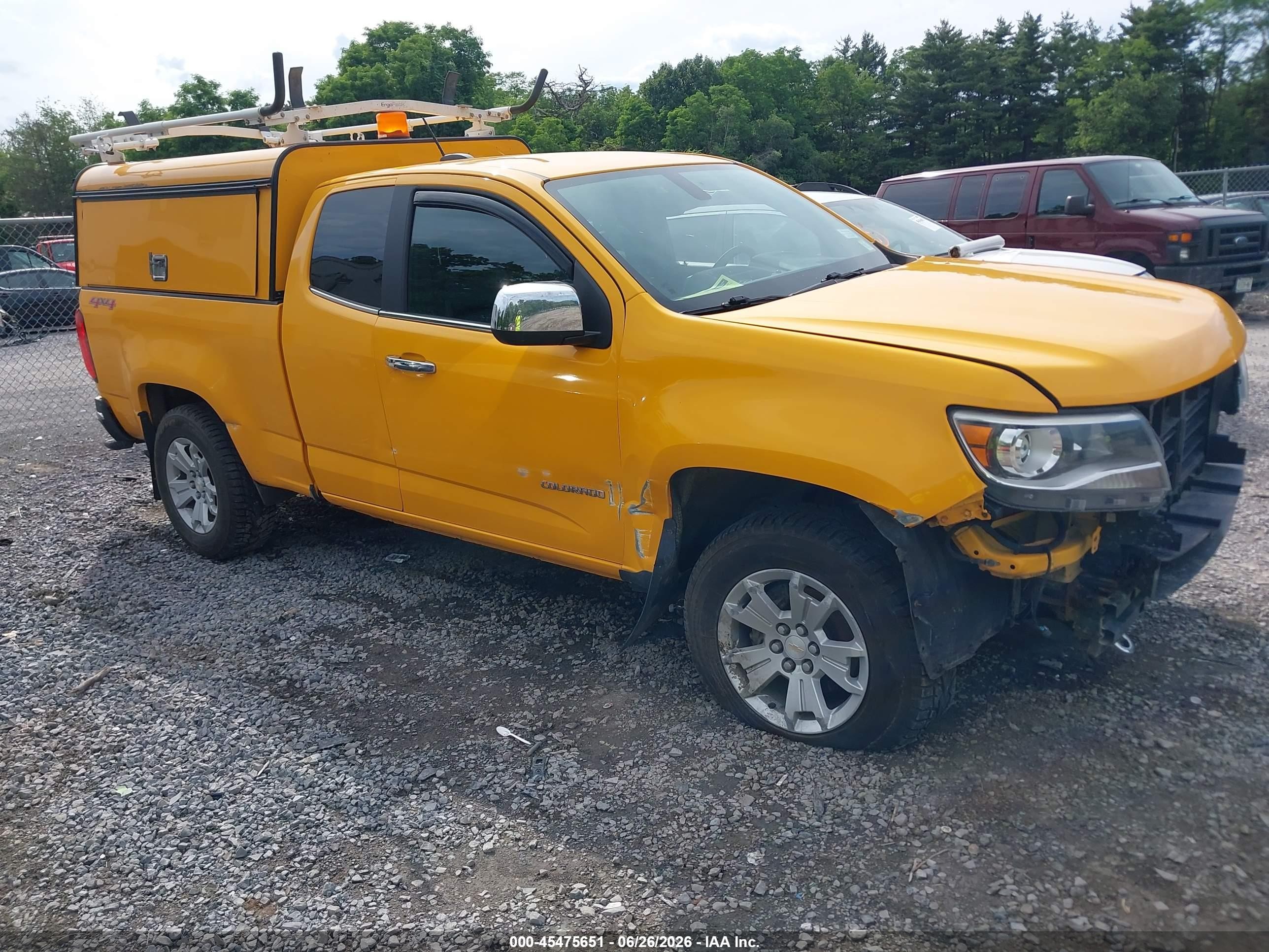 2016 Chevrolet Colorado 4WD LT, VIN 1GCHTCE38G1285419 — Front end