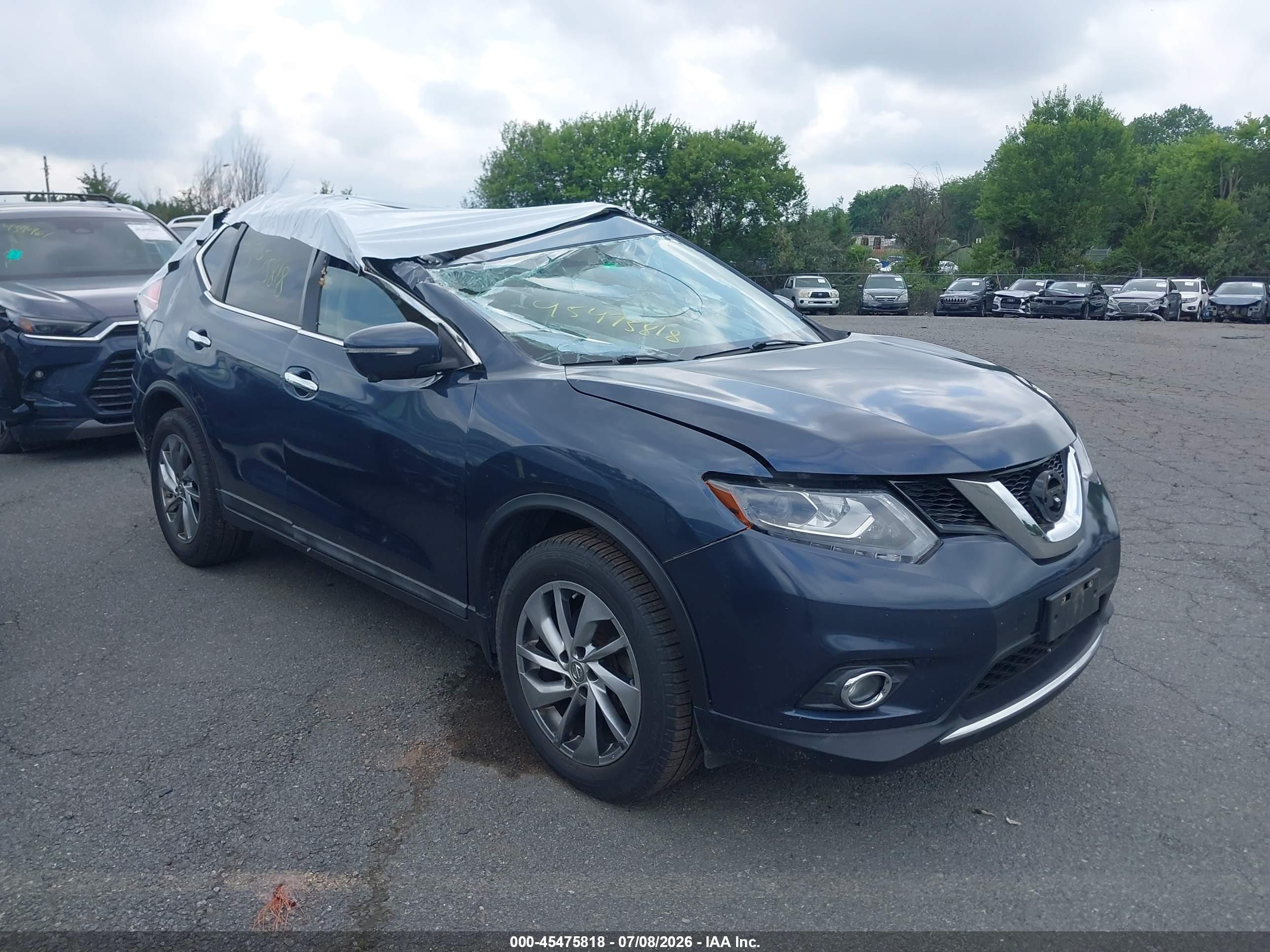 2015 Nissan Rogue SL, VIN 5N1AT2MV1FC766514 — Стихия