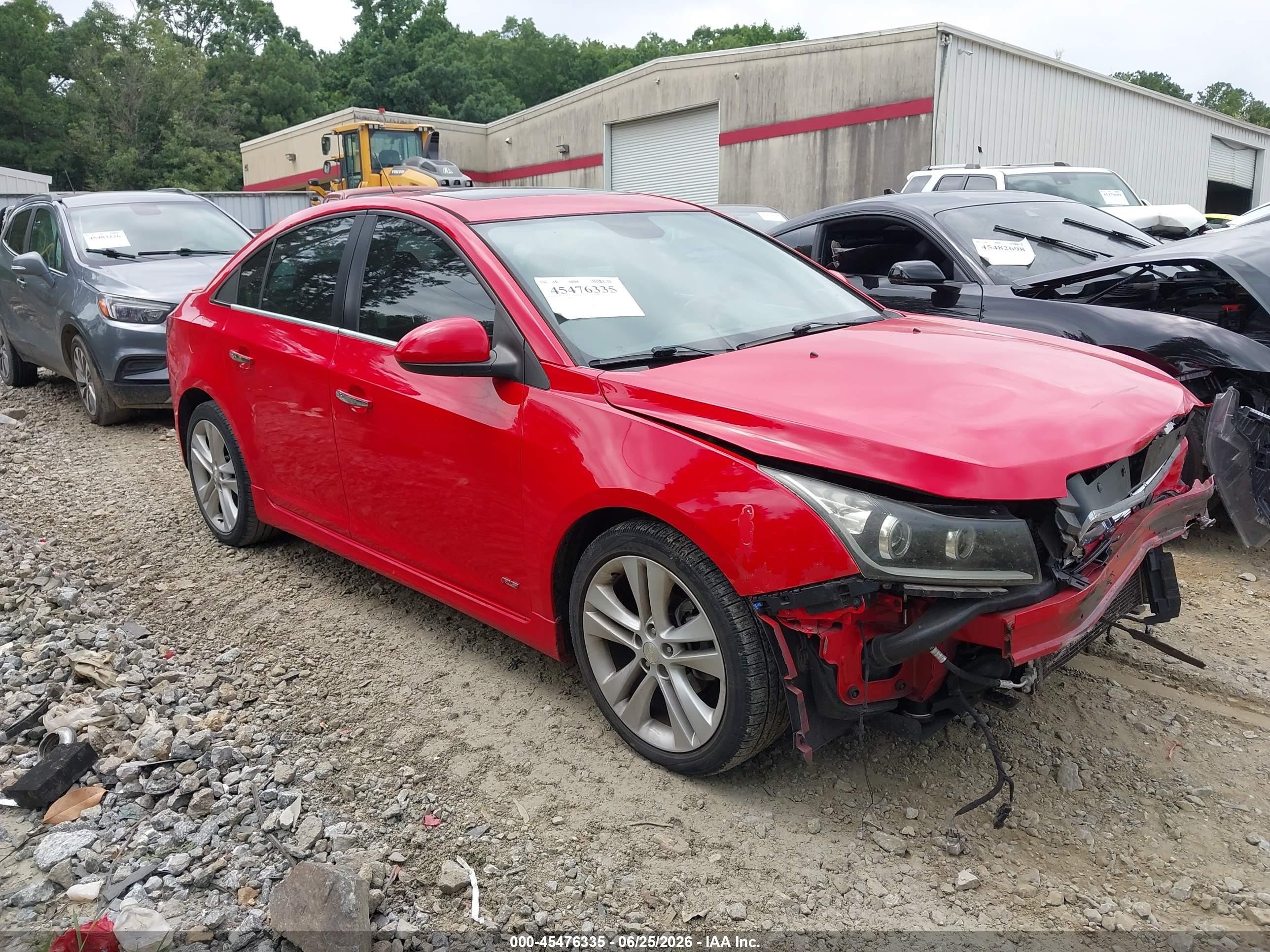 2015 Chevrolet Cruze LTZ, VIN 1G1PG5SB7F7119694 — Перед