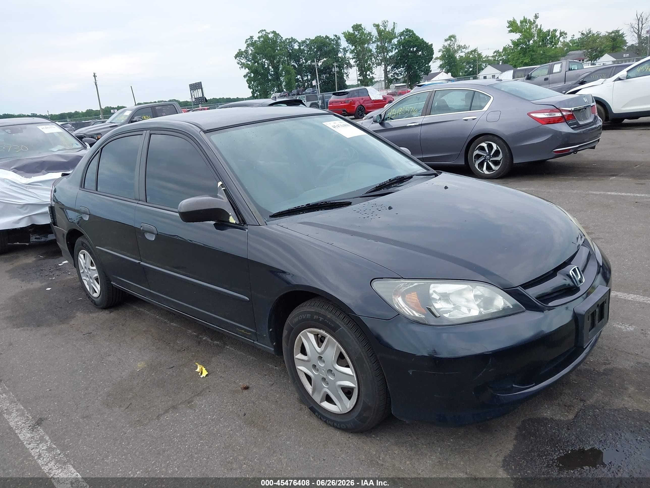 2005 Honda Civic VP, VIN 2HGES16365H624719 — Rear end
