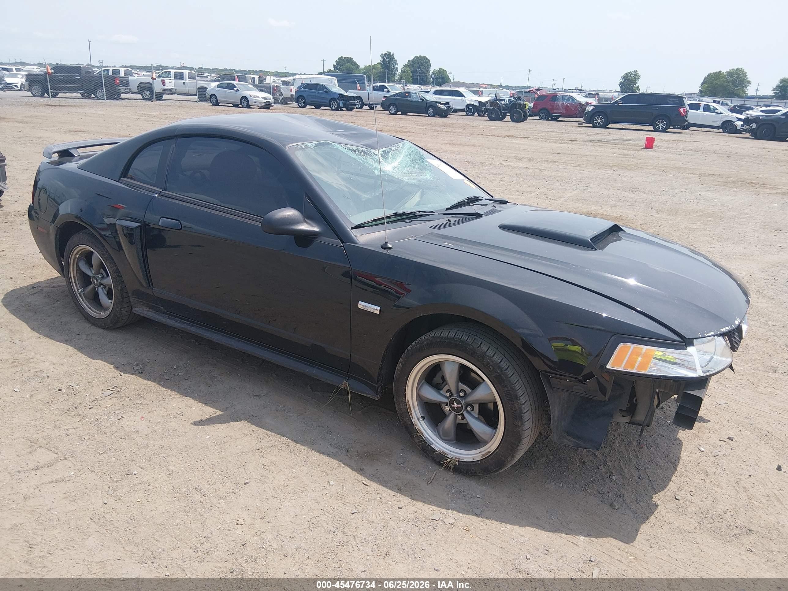 2003 Ford Mustang GT Deluxe, VIN 1FAFP42X63F432249 — Front end