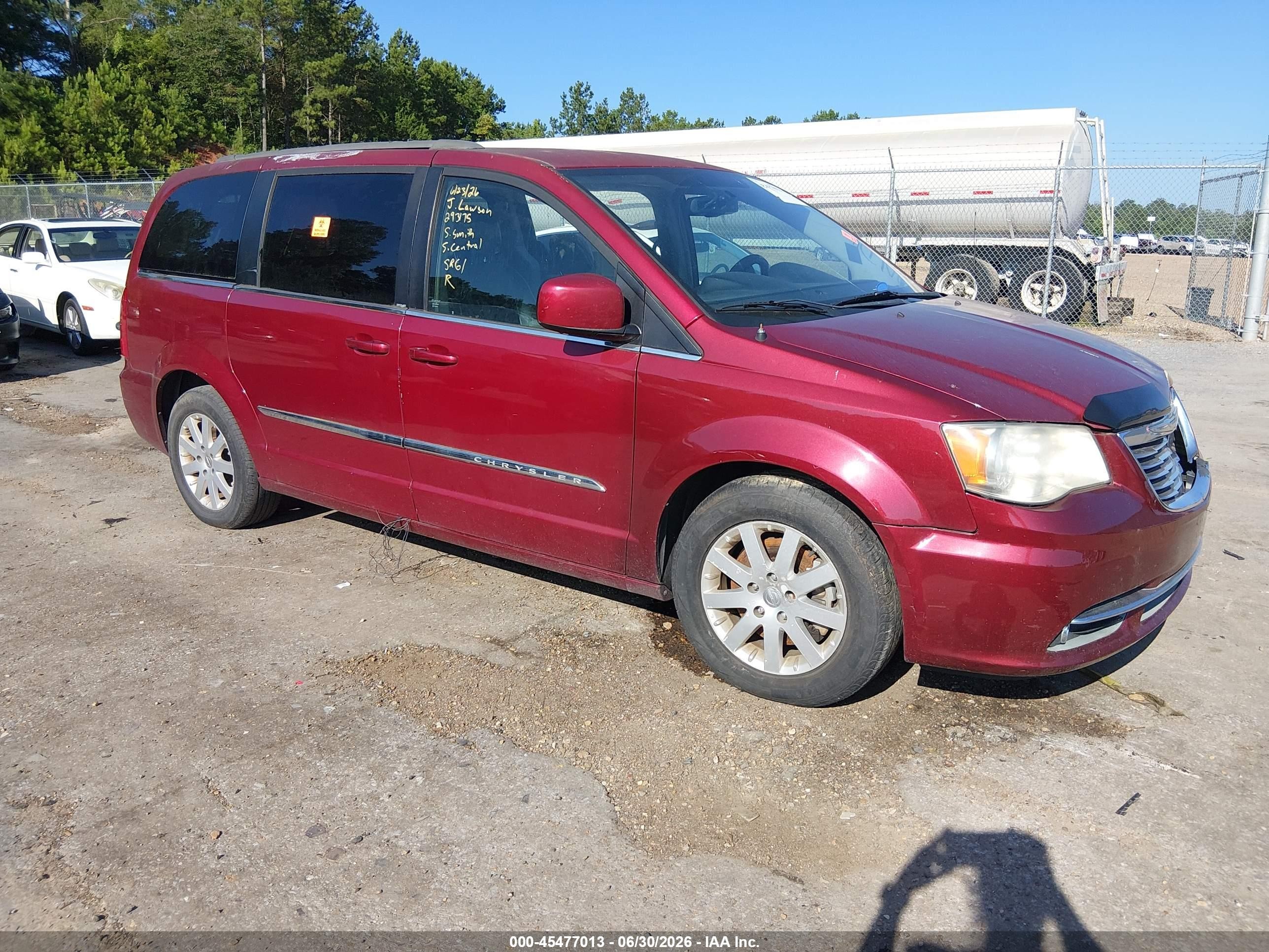 2014 Chrysler Town & Country Touring, VIN 2C4RC1BG1ER293175 — Biohazard / chemical