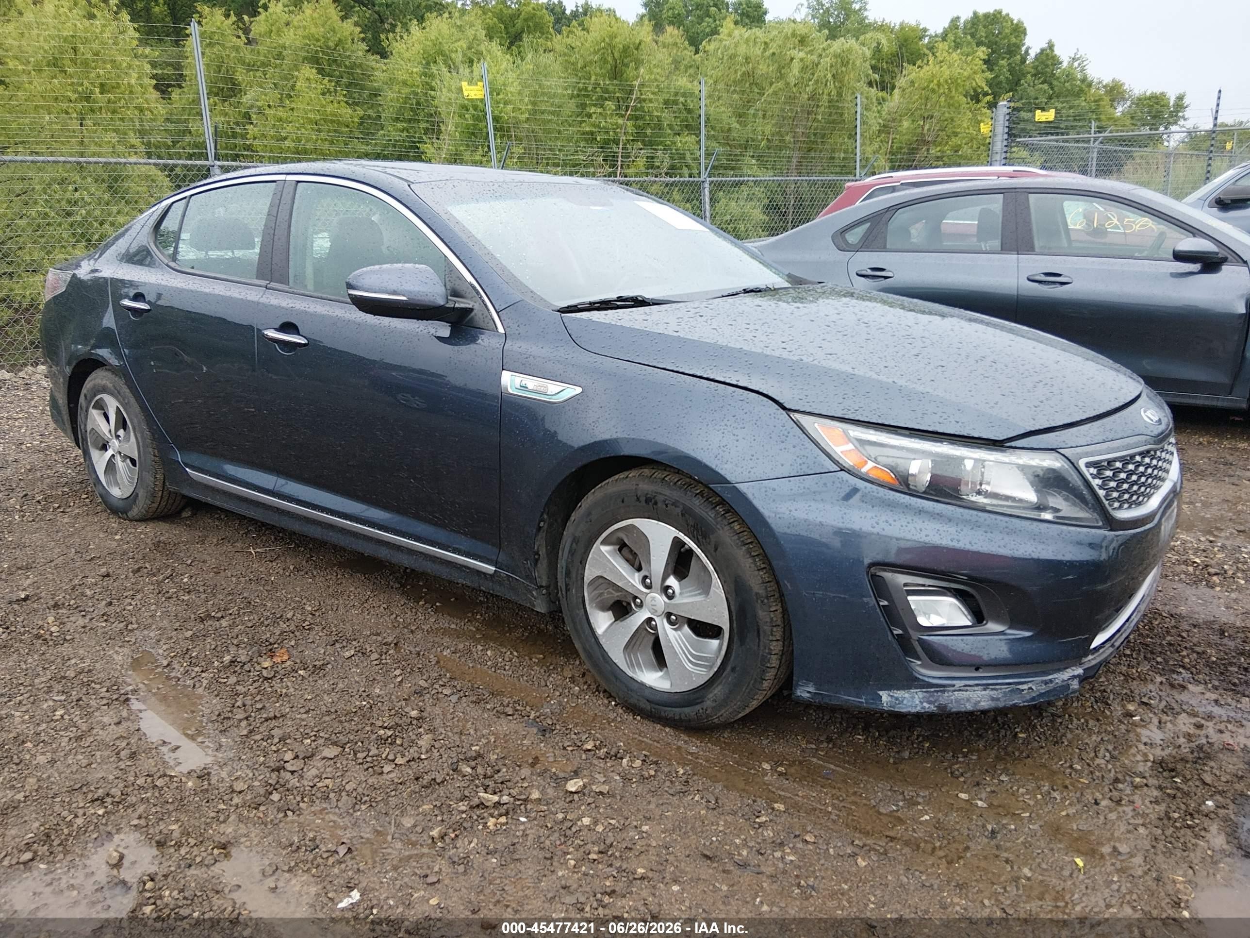 2015 Kia Optima, VIN KNAGM4AD4F5078480 — Крыша