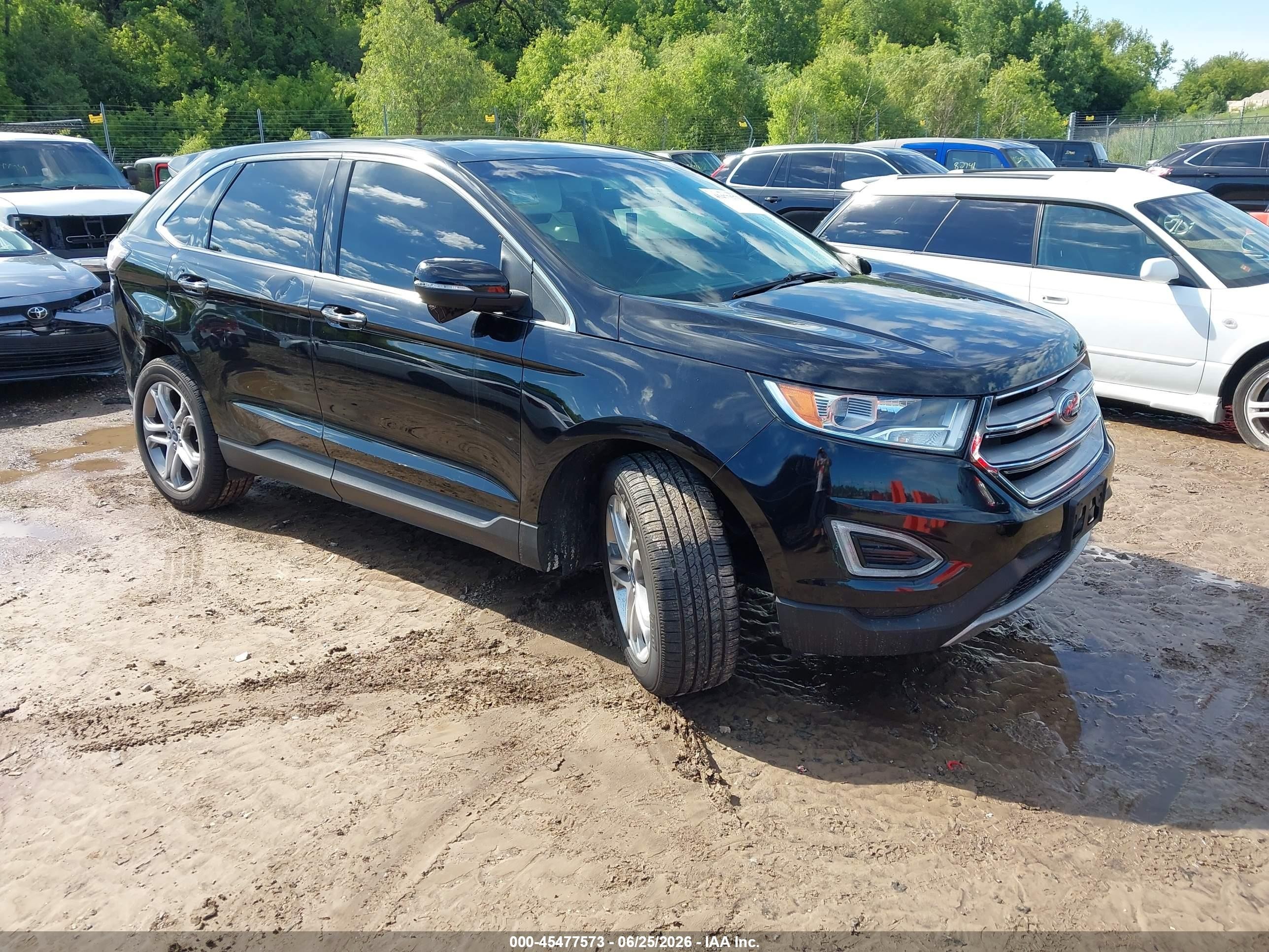 2016 Ford Edge Titanium, VIN 2FMPK4K9XGBB44218 — Rear end
