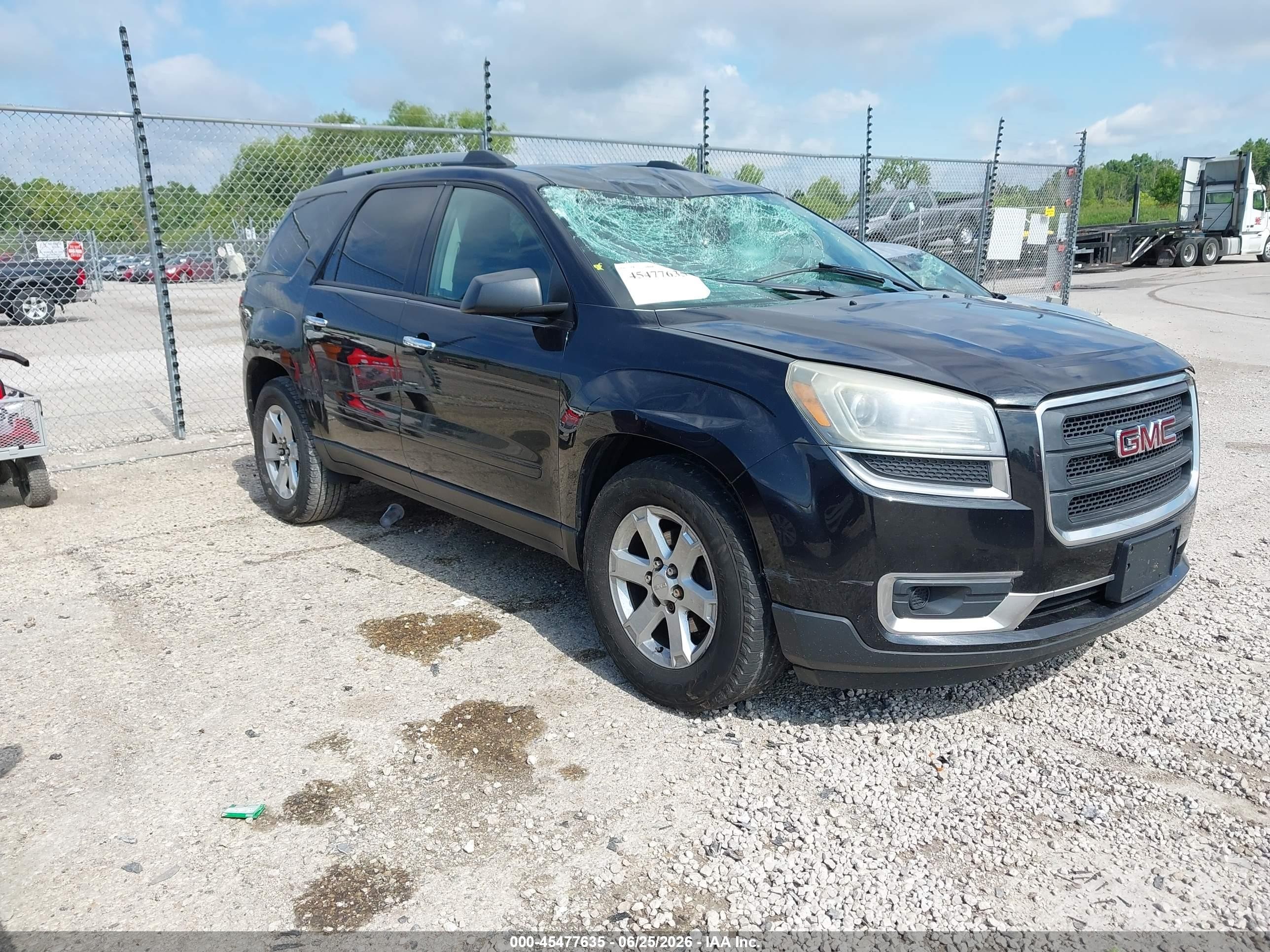 2013 GMC Acadia SLE, VIN 1GKKRNED9DJ155643 — Перед