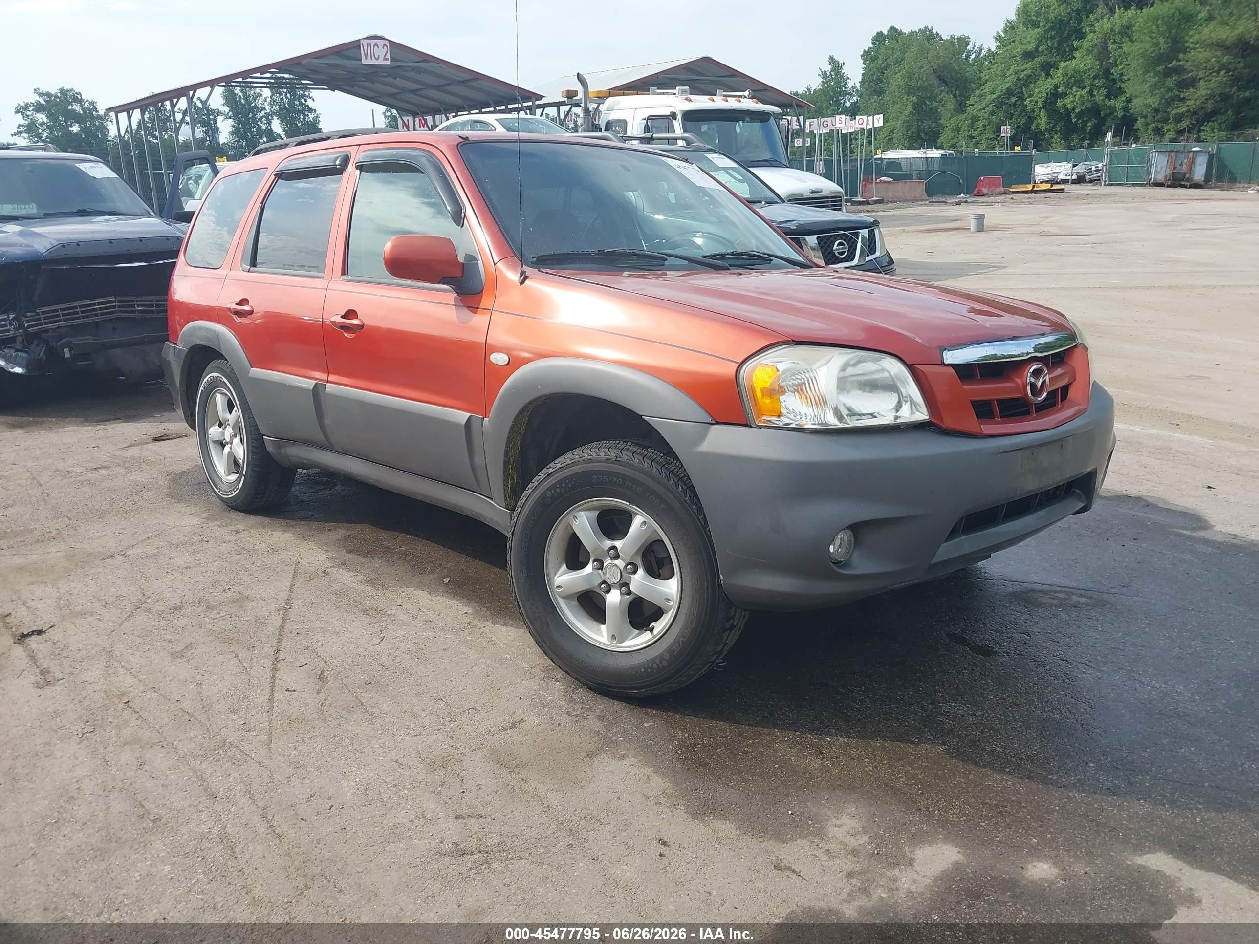 2005 Mazda Tribute S, VIN 4F2YZ94155KM34877 — Side