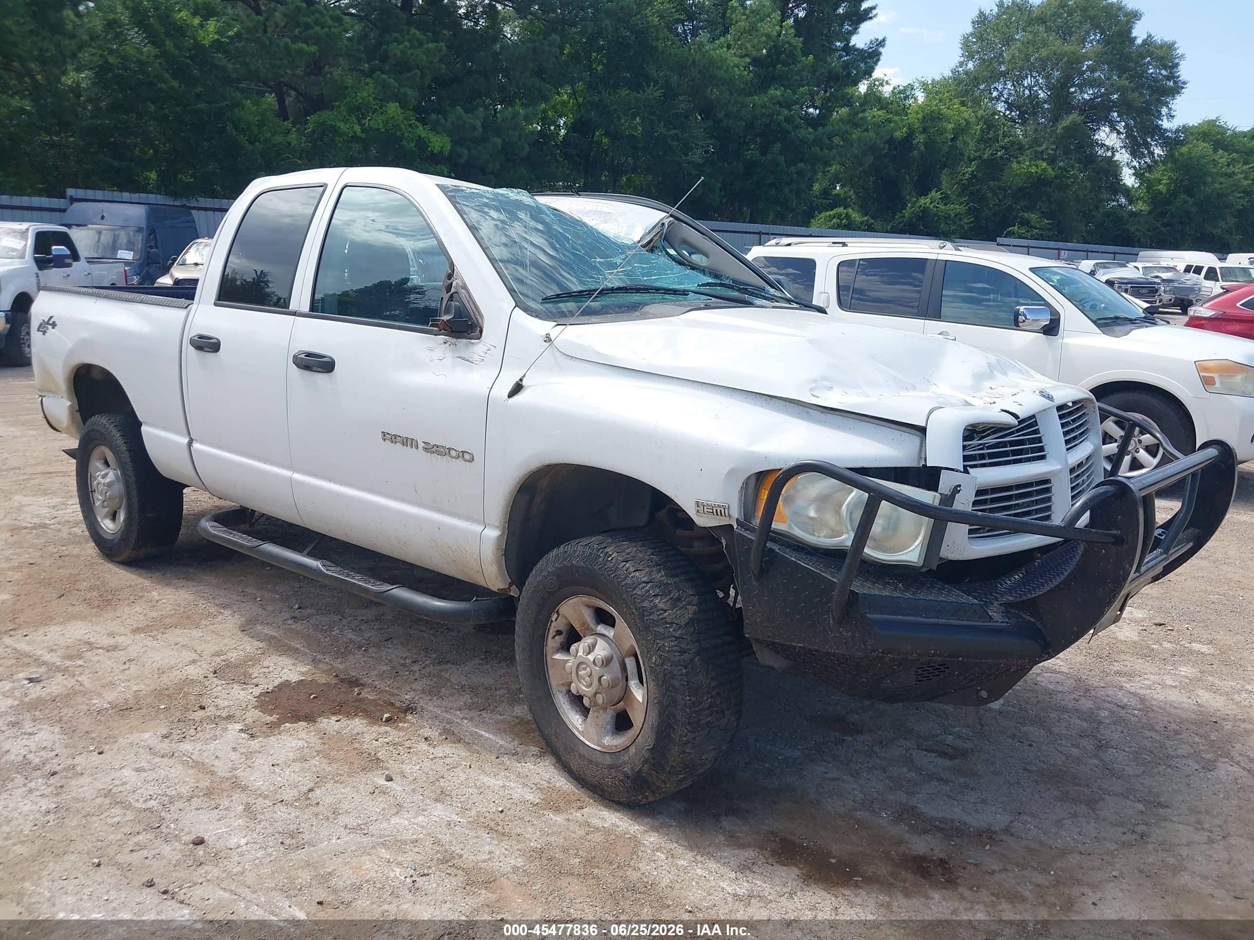 2003 Dodge 2500 ST, VIN 3D3KU28D73G797337 — Roof