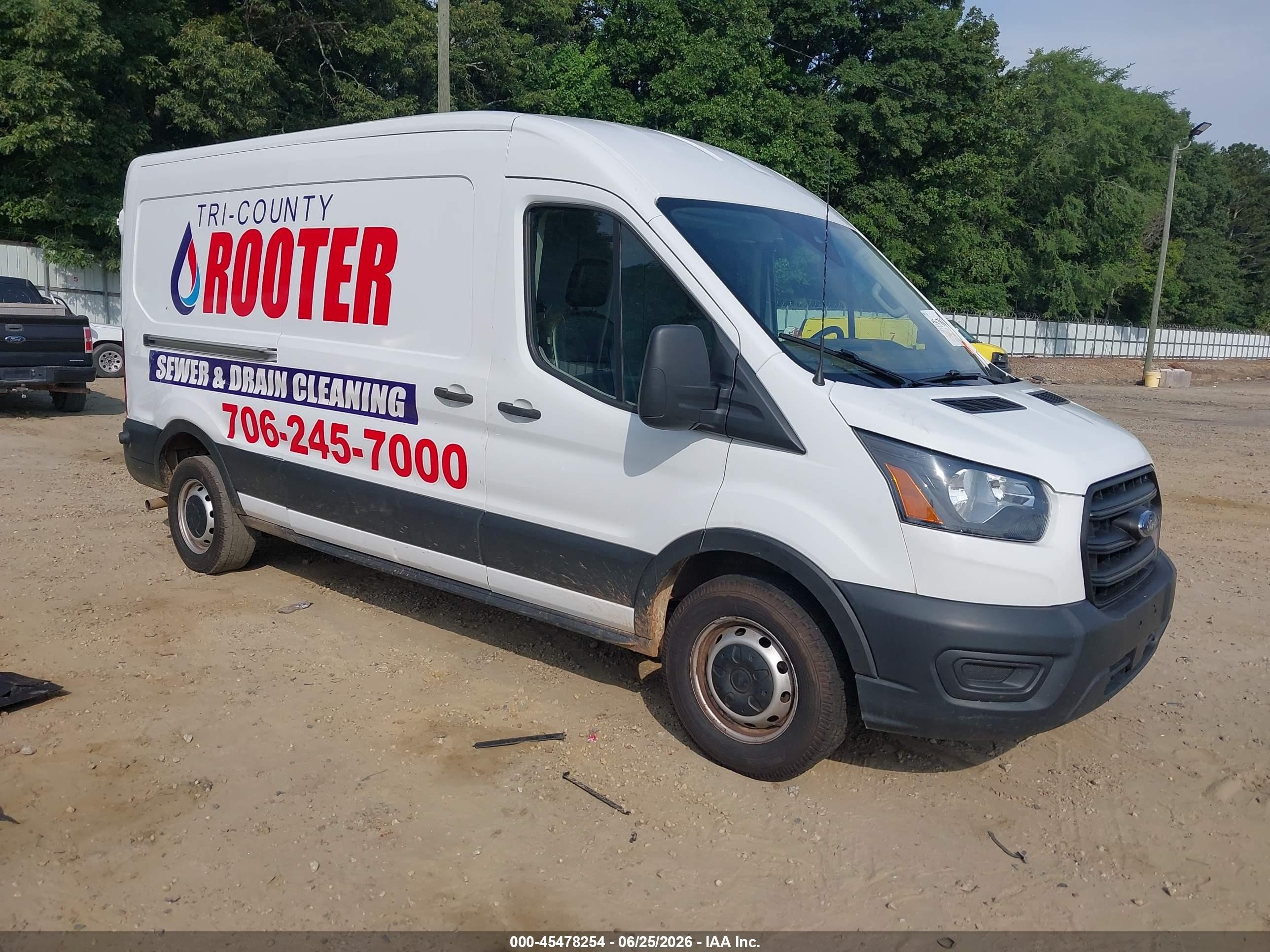 2020 Ford Transit Cargo, VIN 1FTBR1C83LKB20017 — Rear end
