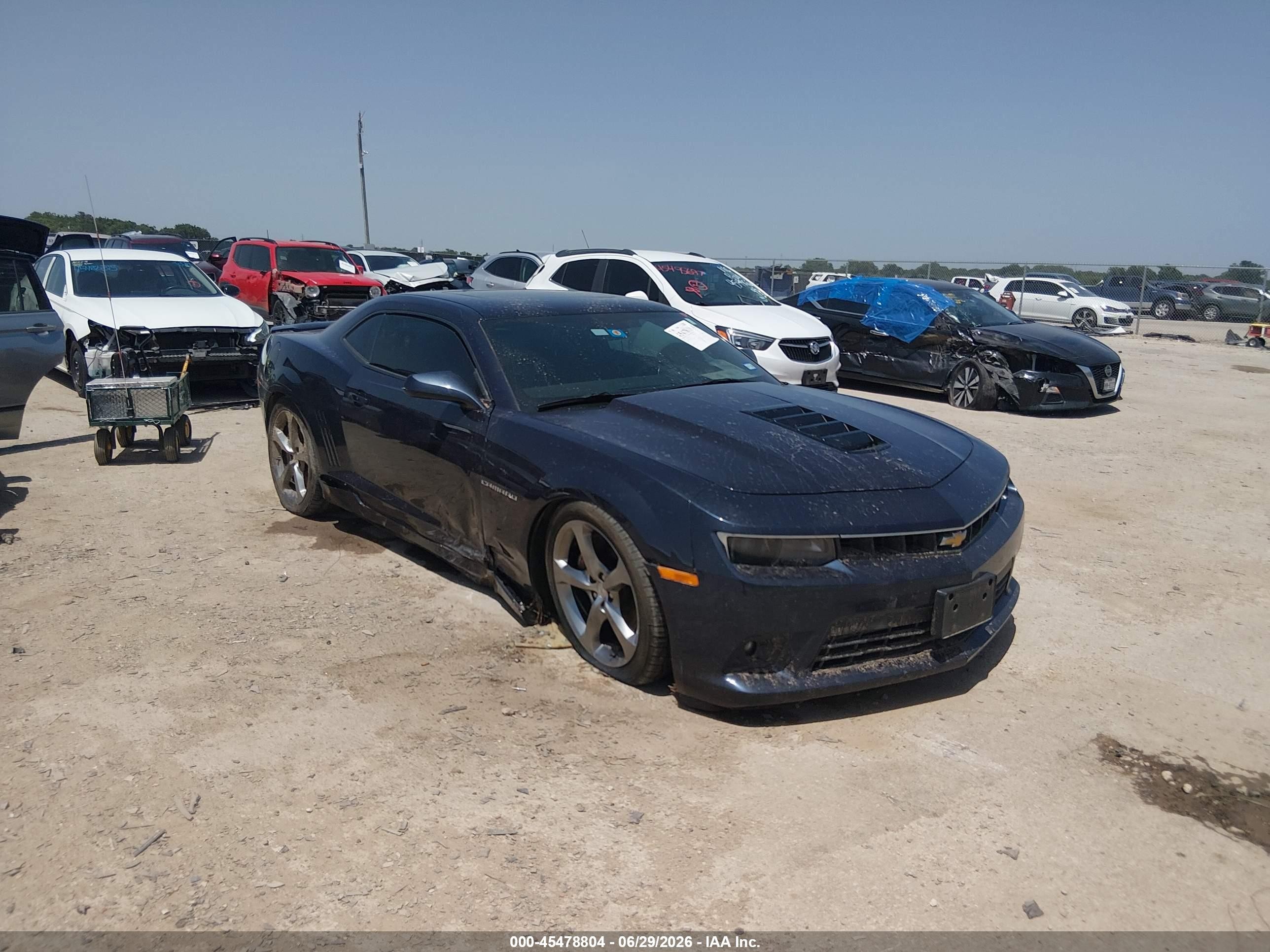 2014 Chevrolet Camaro SS, VIN 2G1FT1EW9E9200806 — Side