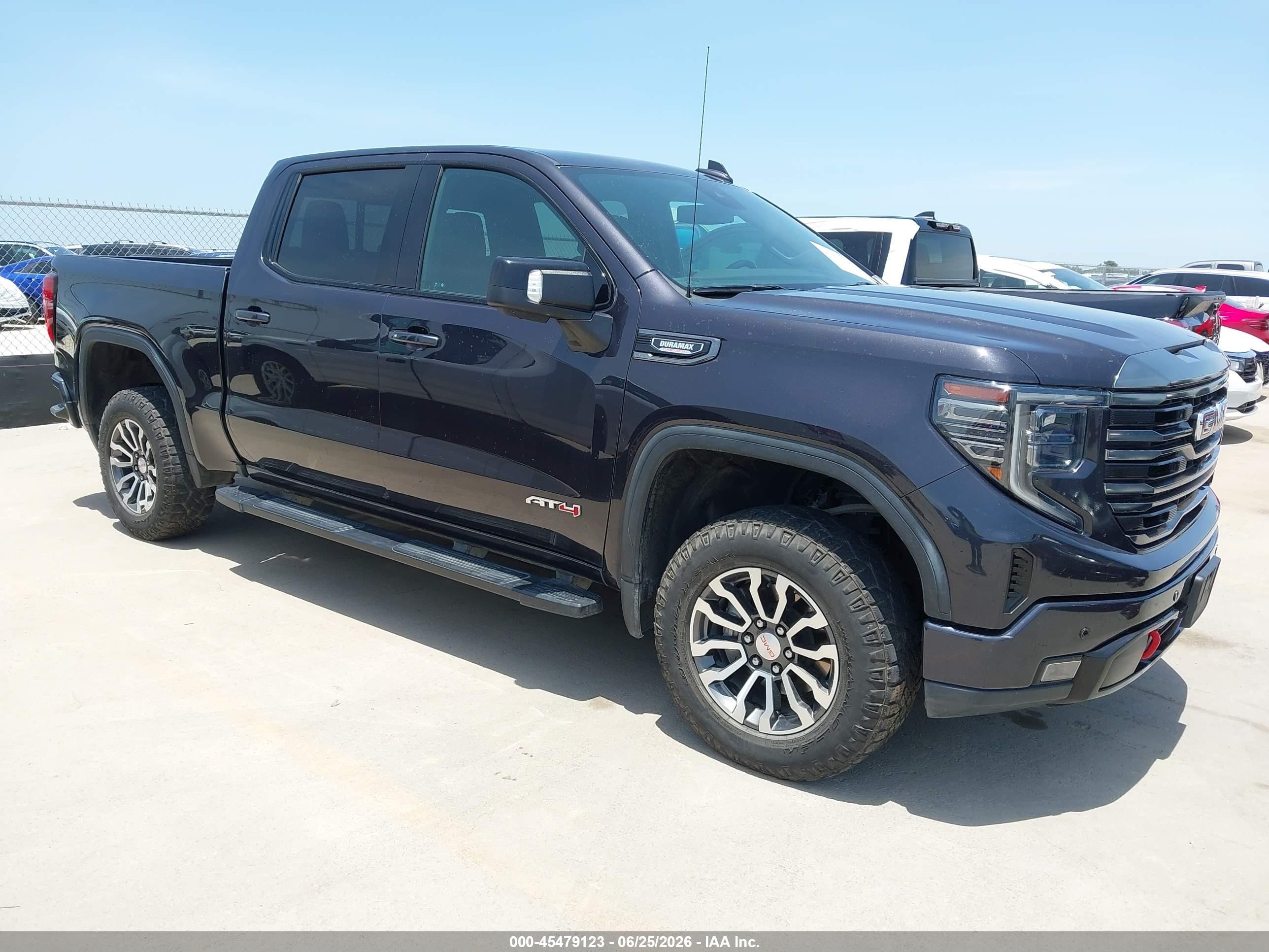 2023 GMC Sierra 1500 AT4, VIN 3GTUUEE83PG238111 — Water / flood