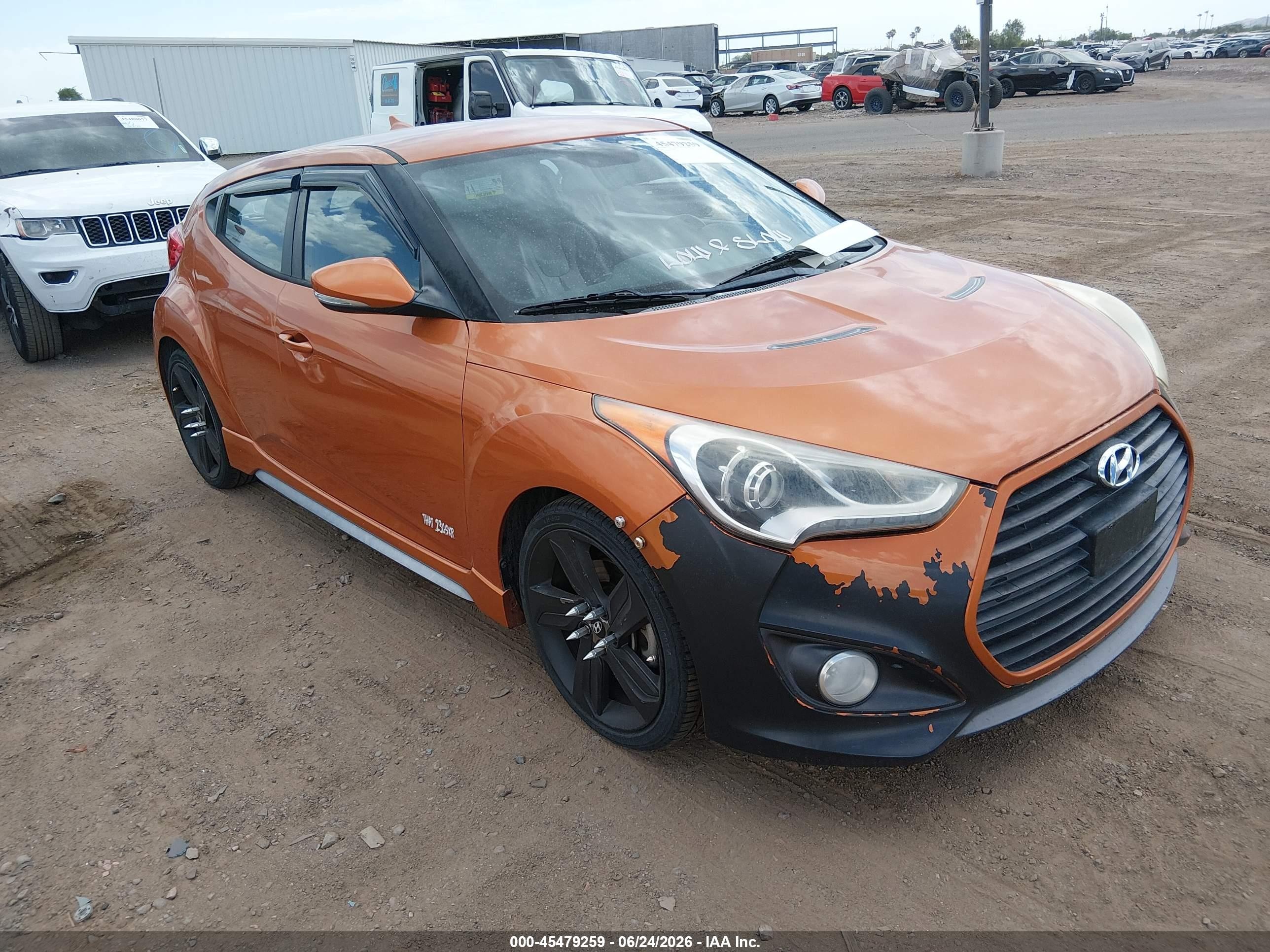 2015 Hyundai Veloster Turbo, VIN KMHTC6AE1FU218978 — Обычный износ