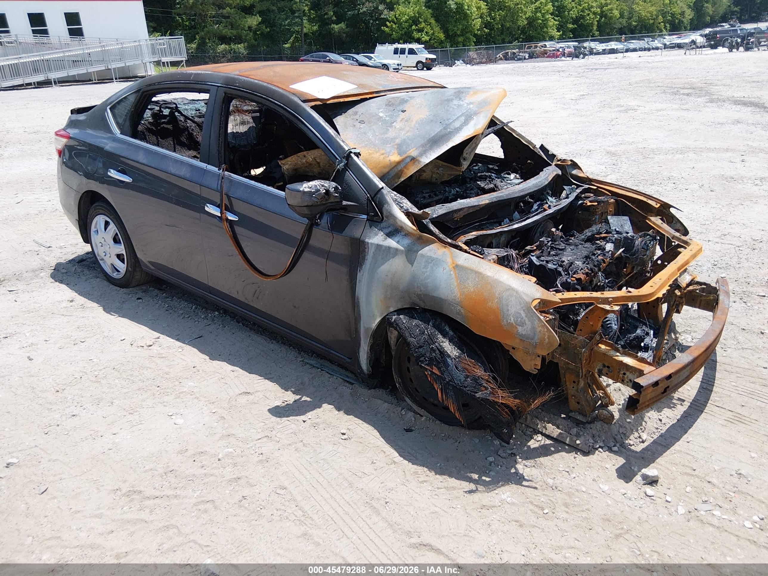 2014 Nissan Sentra SL, VIN 3N1AB7AP8EY339155 — Burn